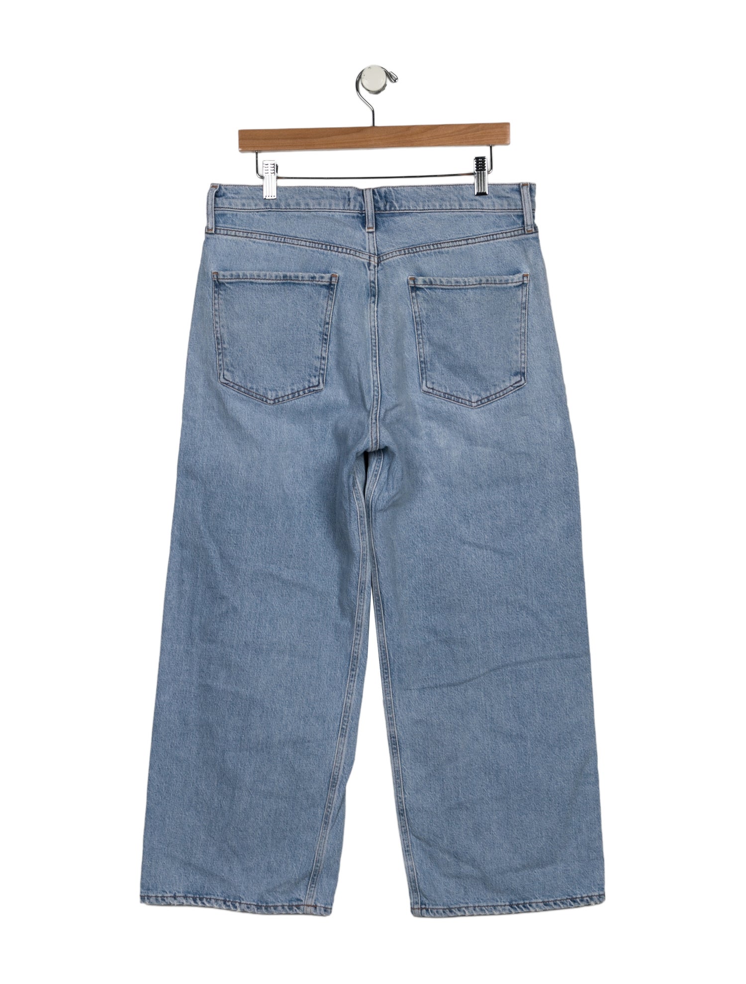 AGOLDE Mid-Rise Wide Leg Jeans