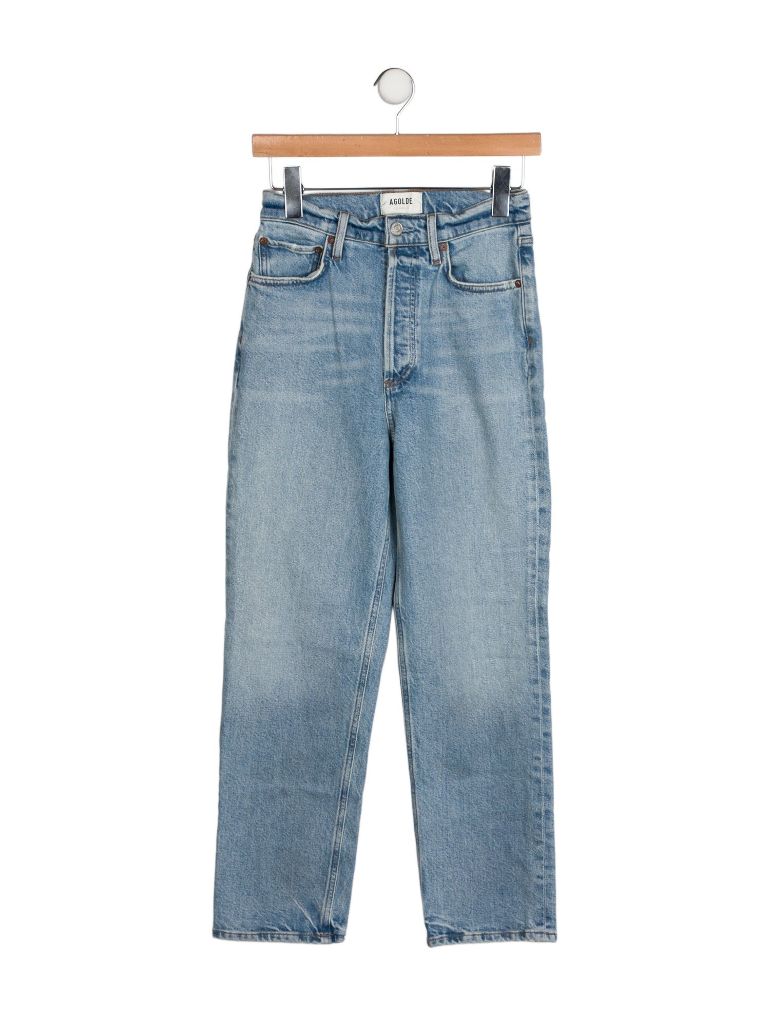 AGOLDE High-Rise Straight Leg Jeans