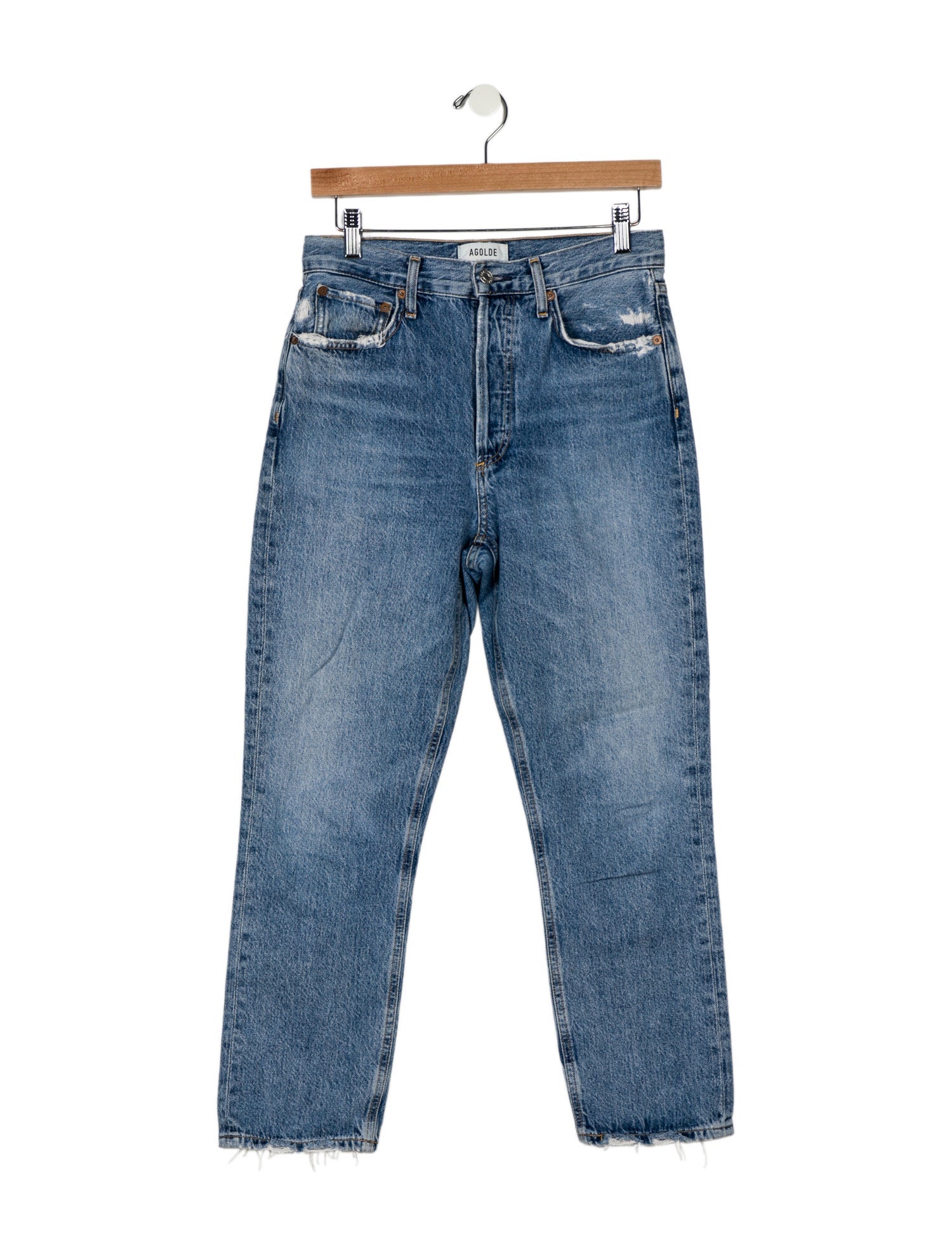 AGOLDE High-Rise Straight Leg Jeans