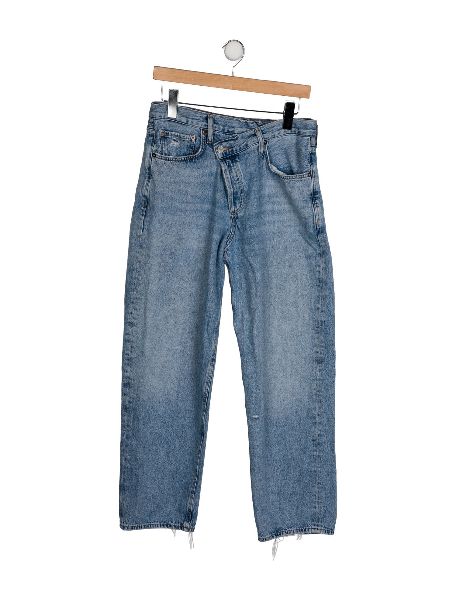 AGOLDE Mid-Rise Straight Leg Jeans
