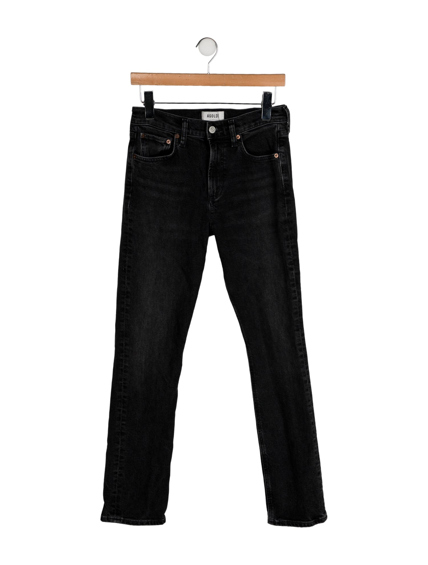 AGOLDE Mid-Rise Straight Leg Jeans