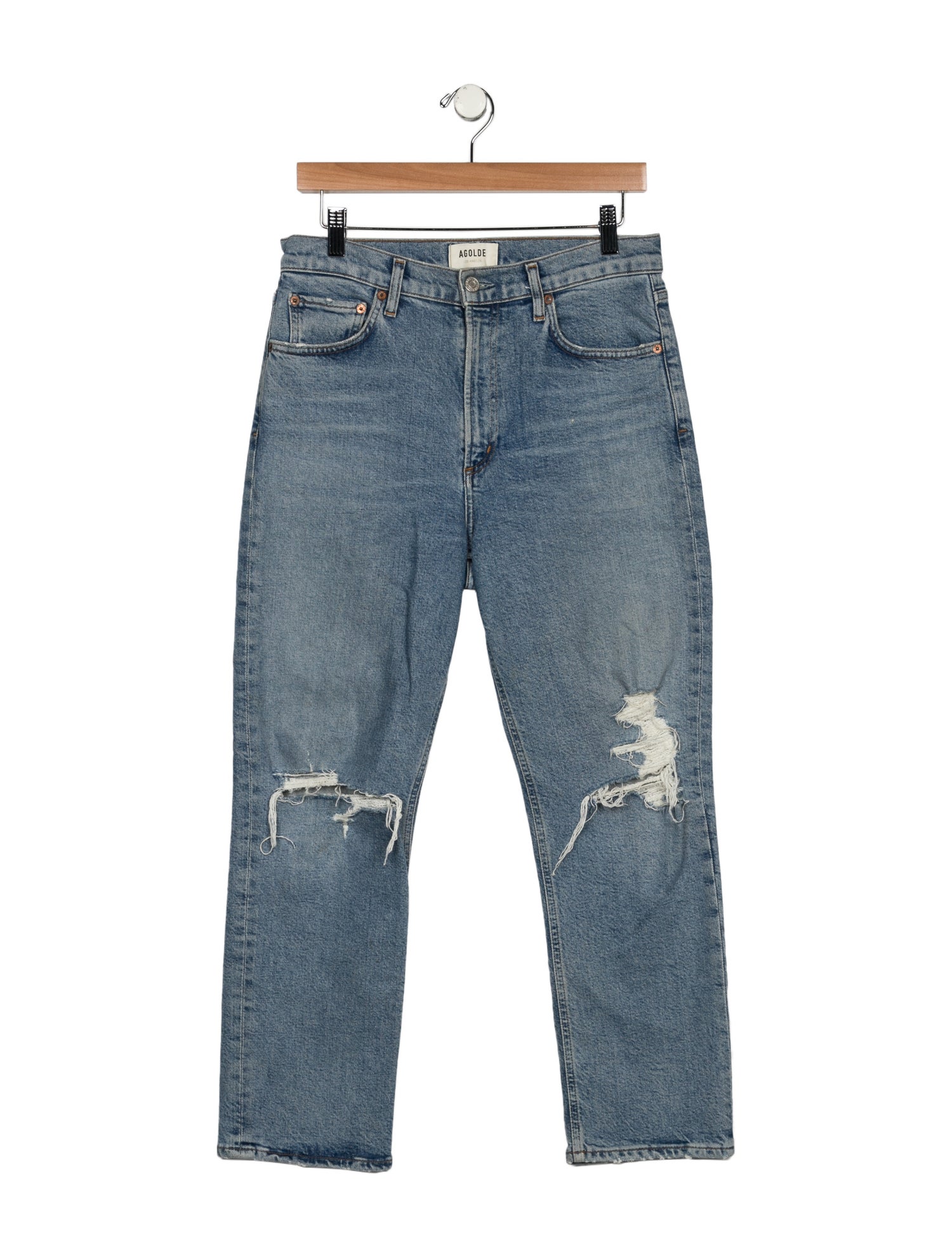 AGOLDE High-Rise Straight Leg Jeans