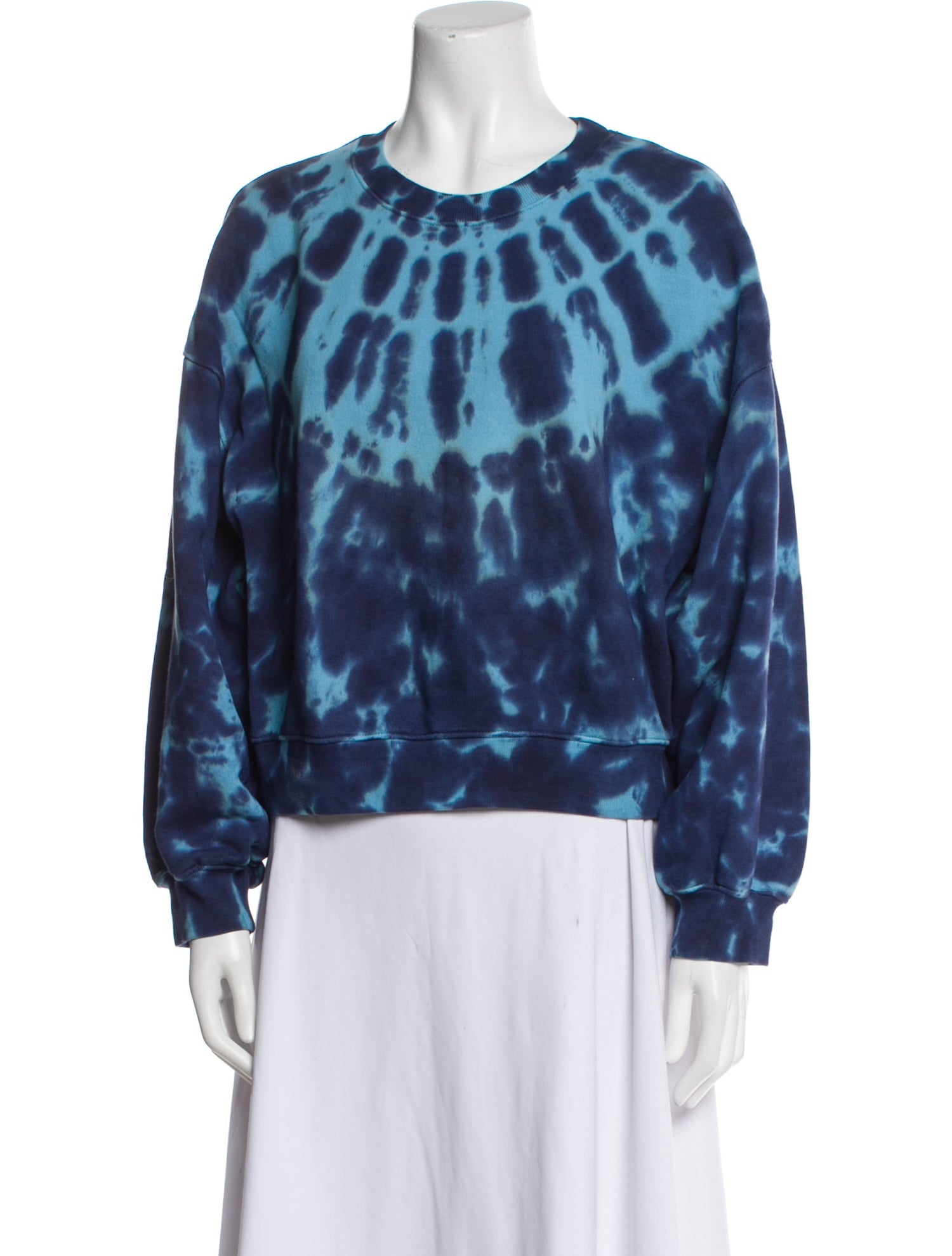 AGOLDE Tie-Dye Print Crew Neck Sweatshirt
