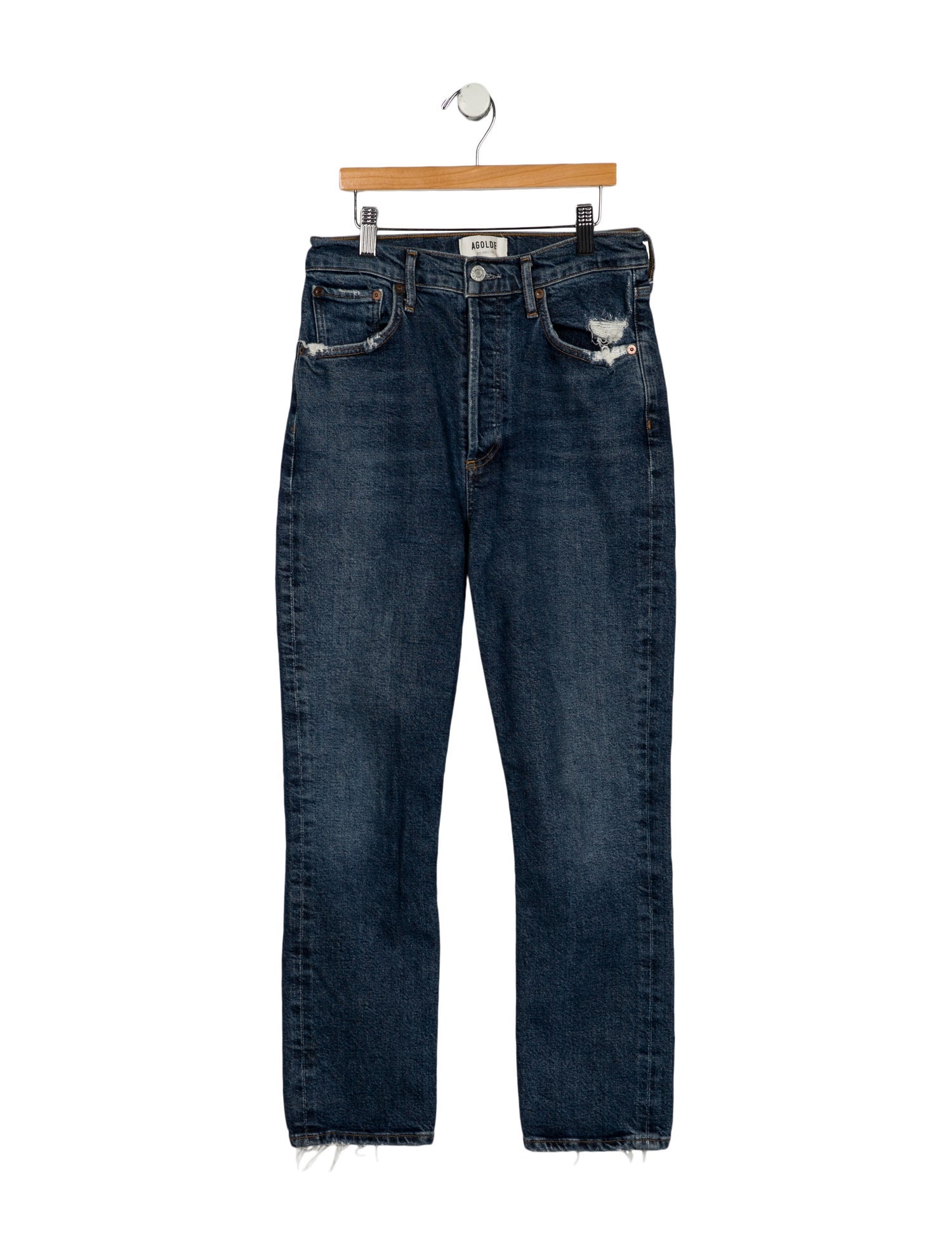 AGOLDE High-Rise Straight Leg Jeans