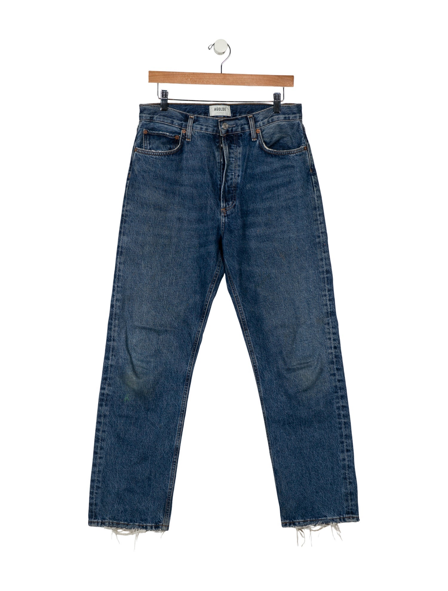 AGOLDE High-Rise Straight Leg Jeans