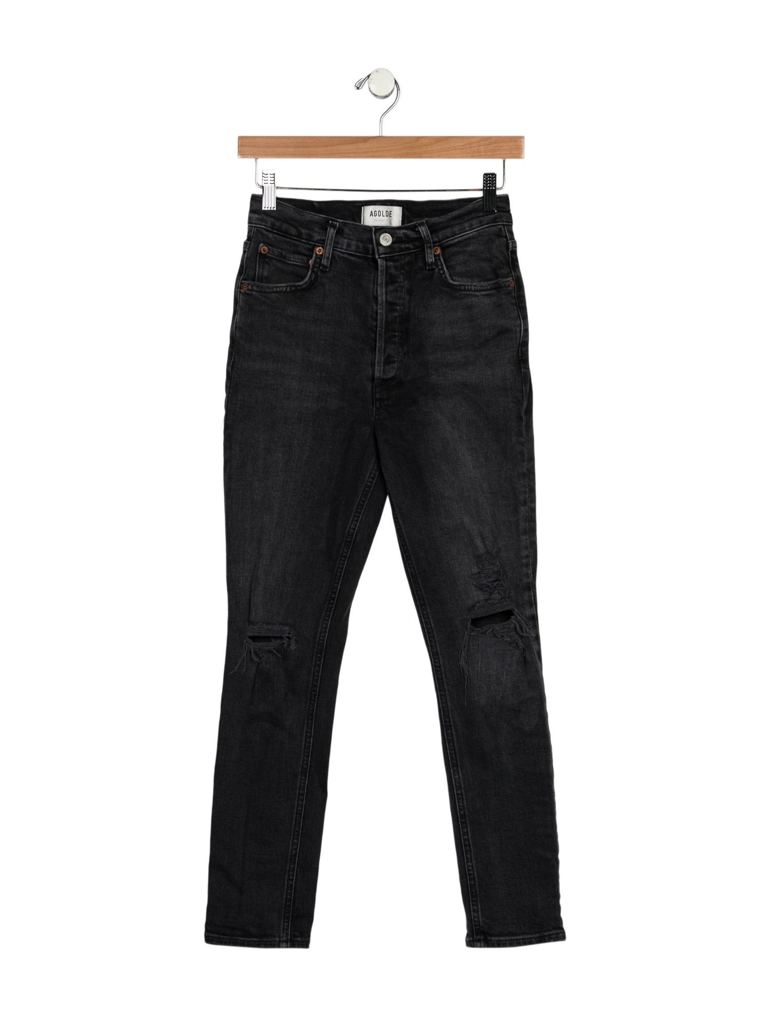 AGOLDE Mid-Rise Skinny Leg Jeans