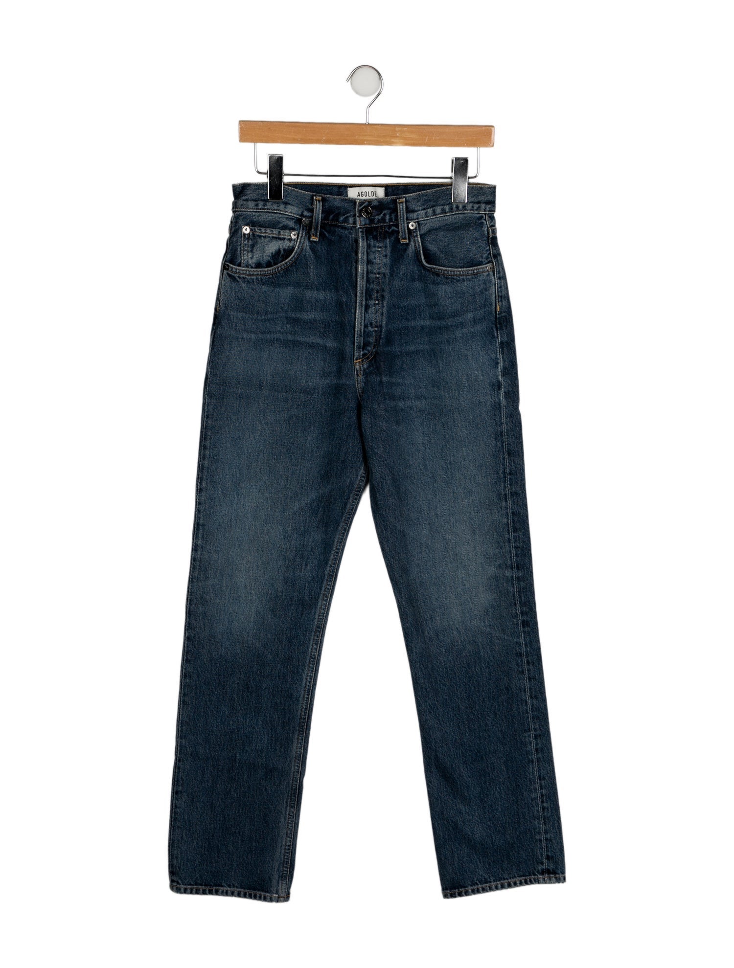 AGOLDE High-Rise Straight Leg Jeans
