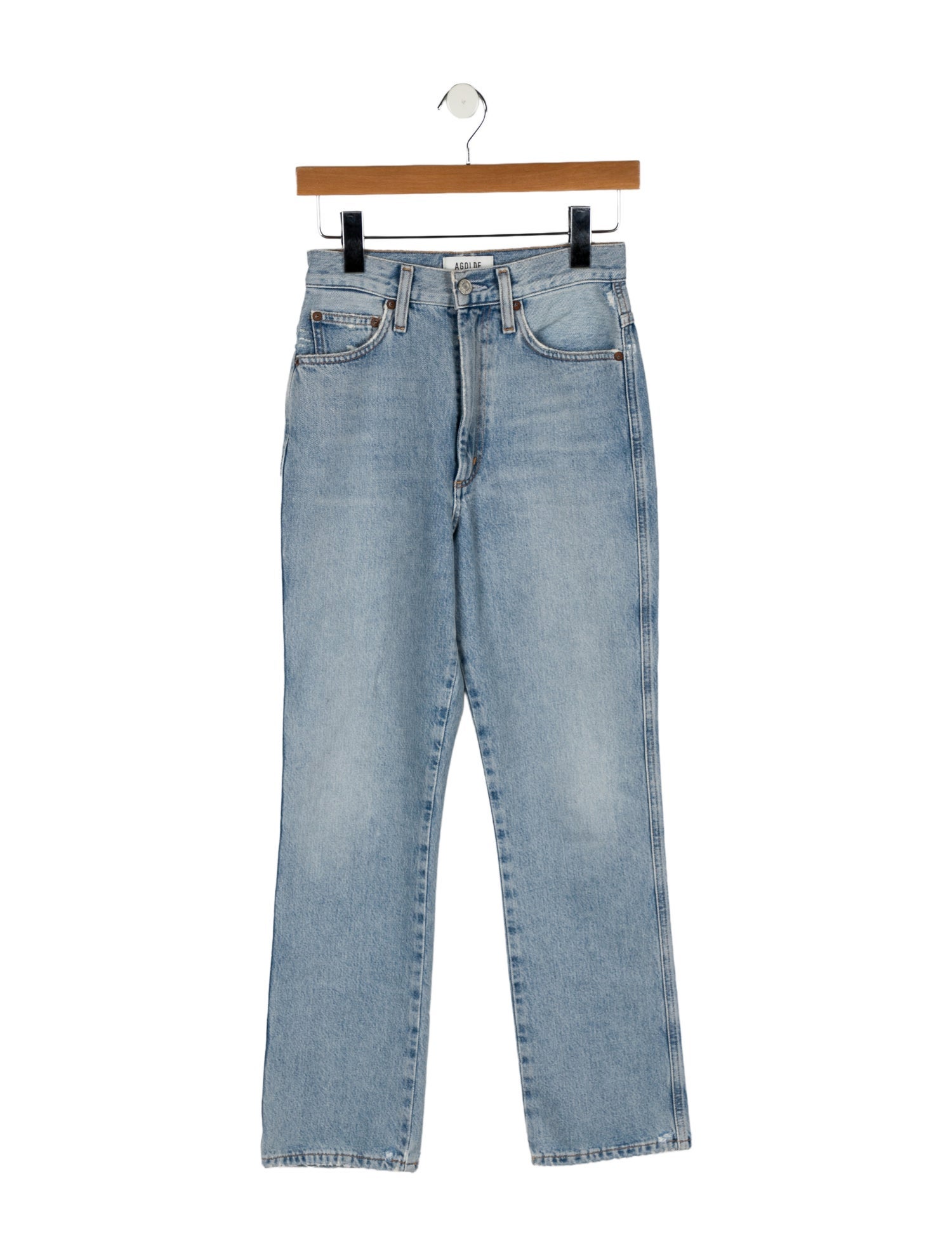 AGOLDE High-Rise Straight Leg Jeans