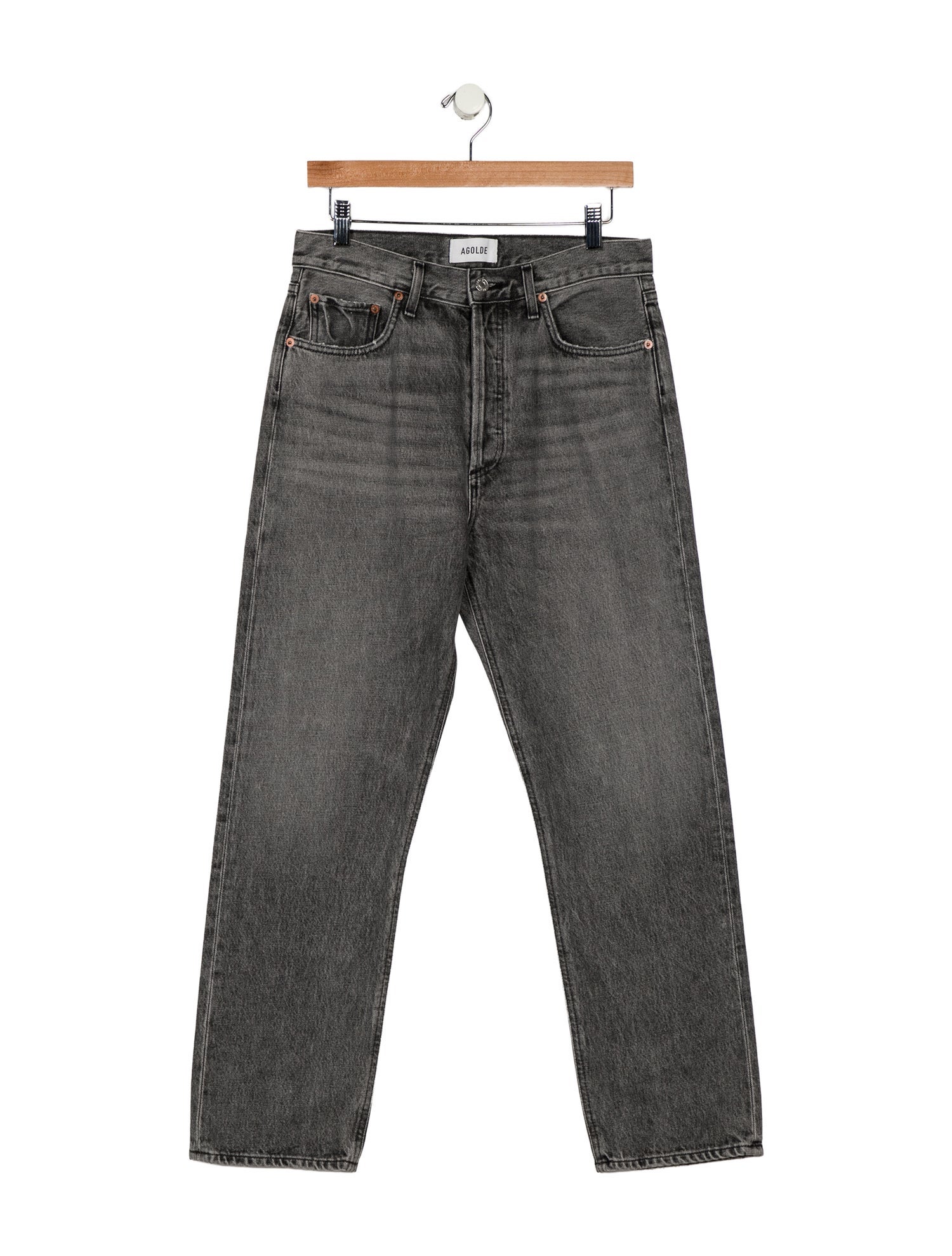 AGOLDE High-Rise Straight Leg Jeans