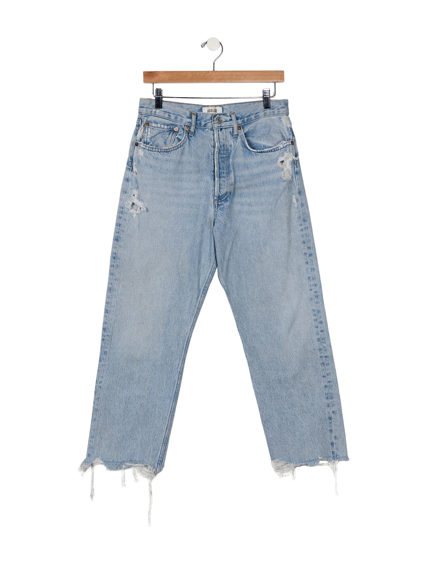 AGOLDE High-Rise Straight Leg Jeans