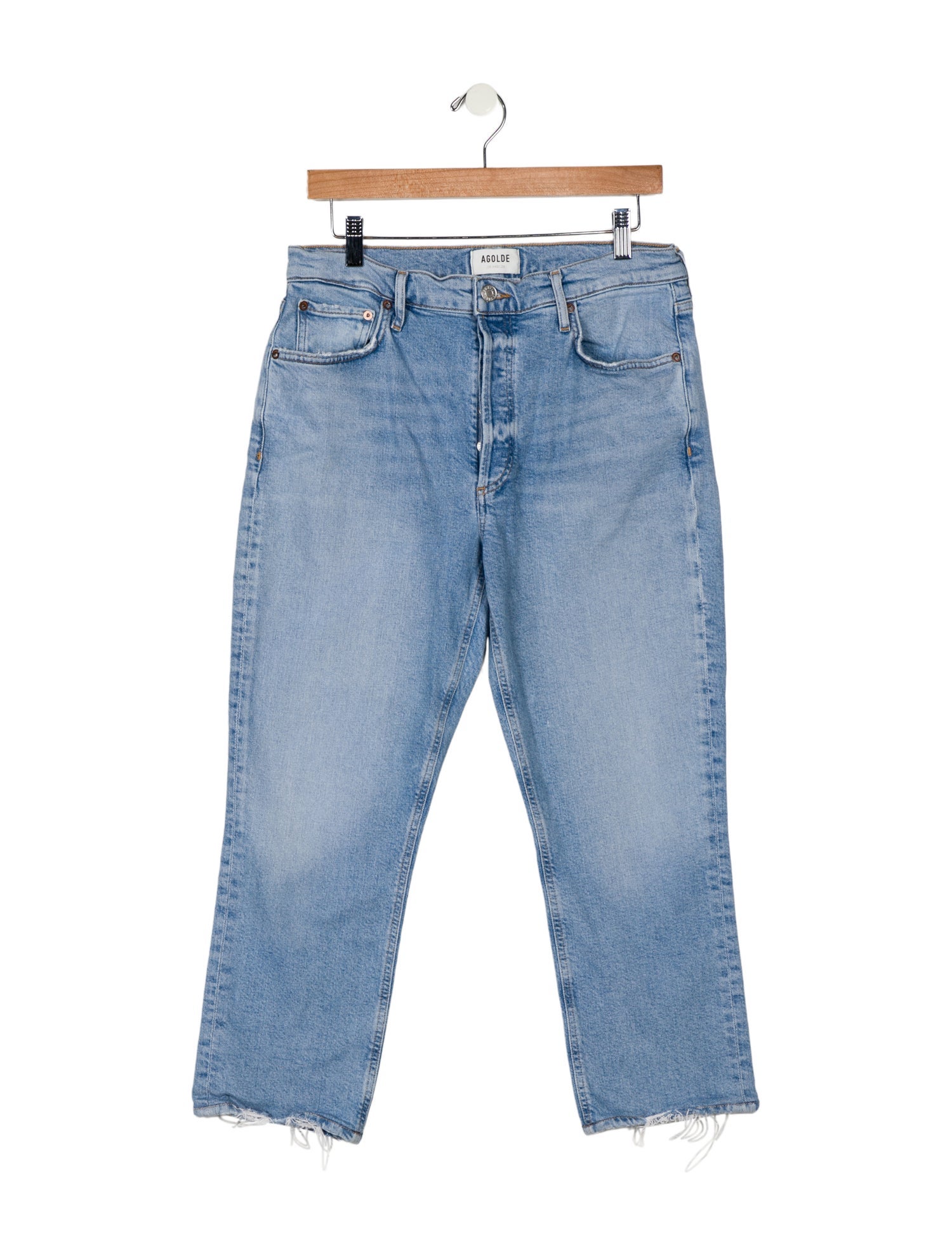 AGOLDE Mid-Rise Straight Leg Jeans