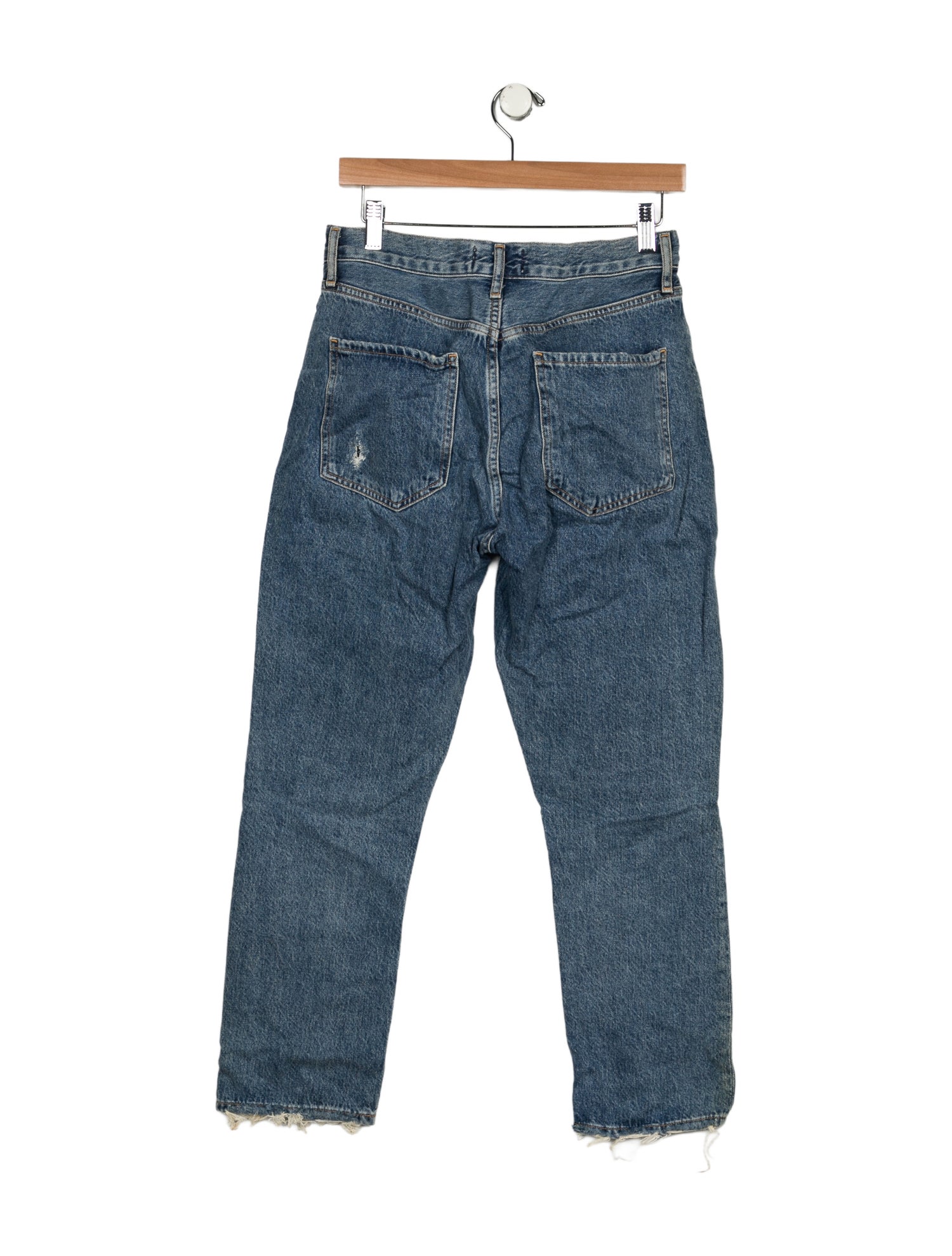 AGOLDE Mid-Rise Straight Leg Jeans
