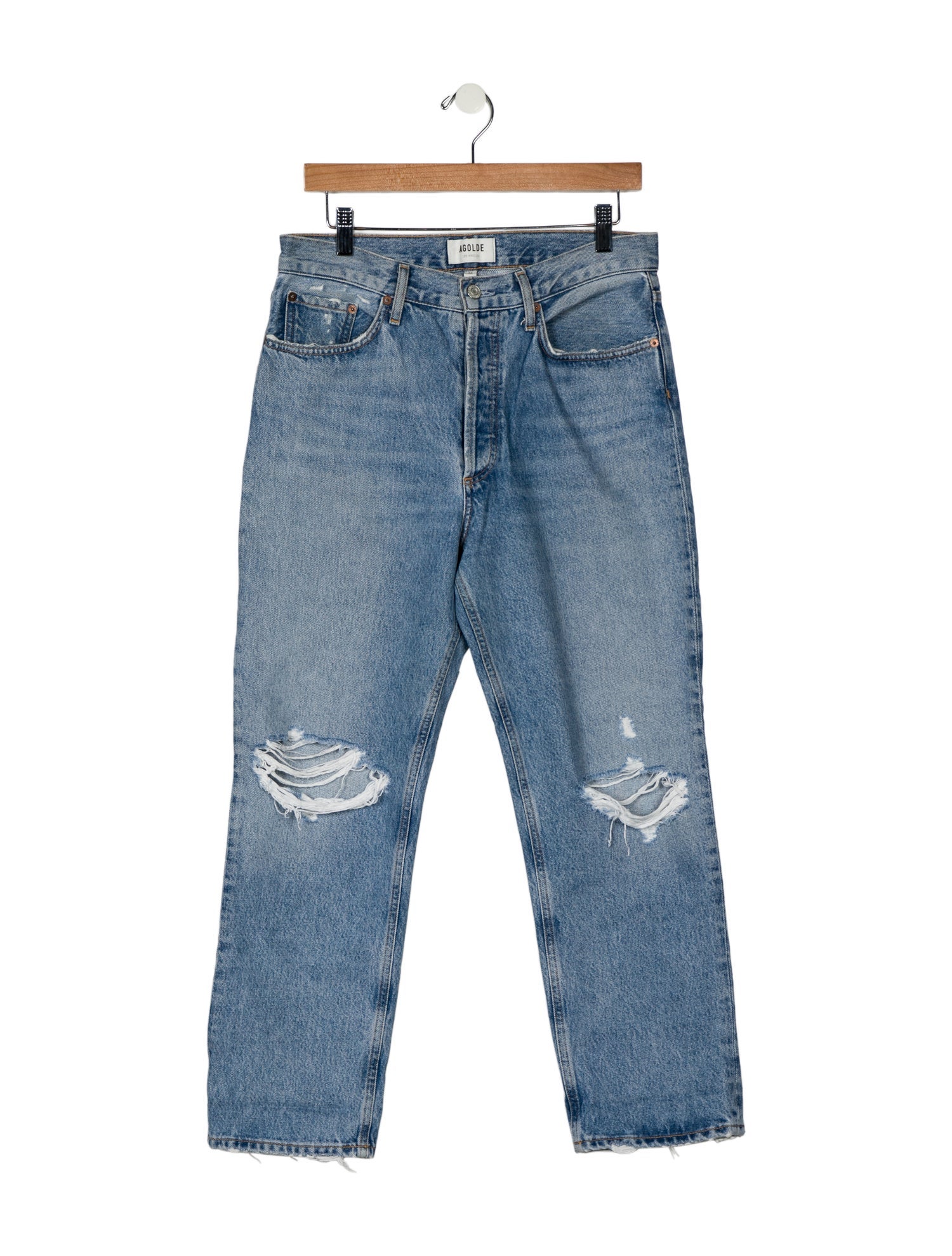 AGOLDE High-Rise Straight Leg Jeans