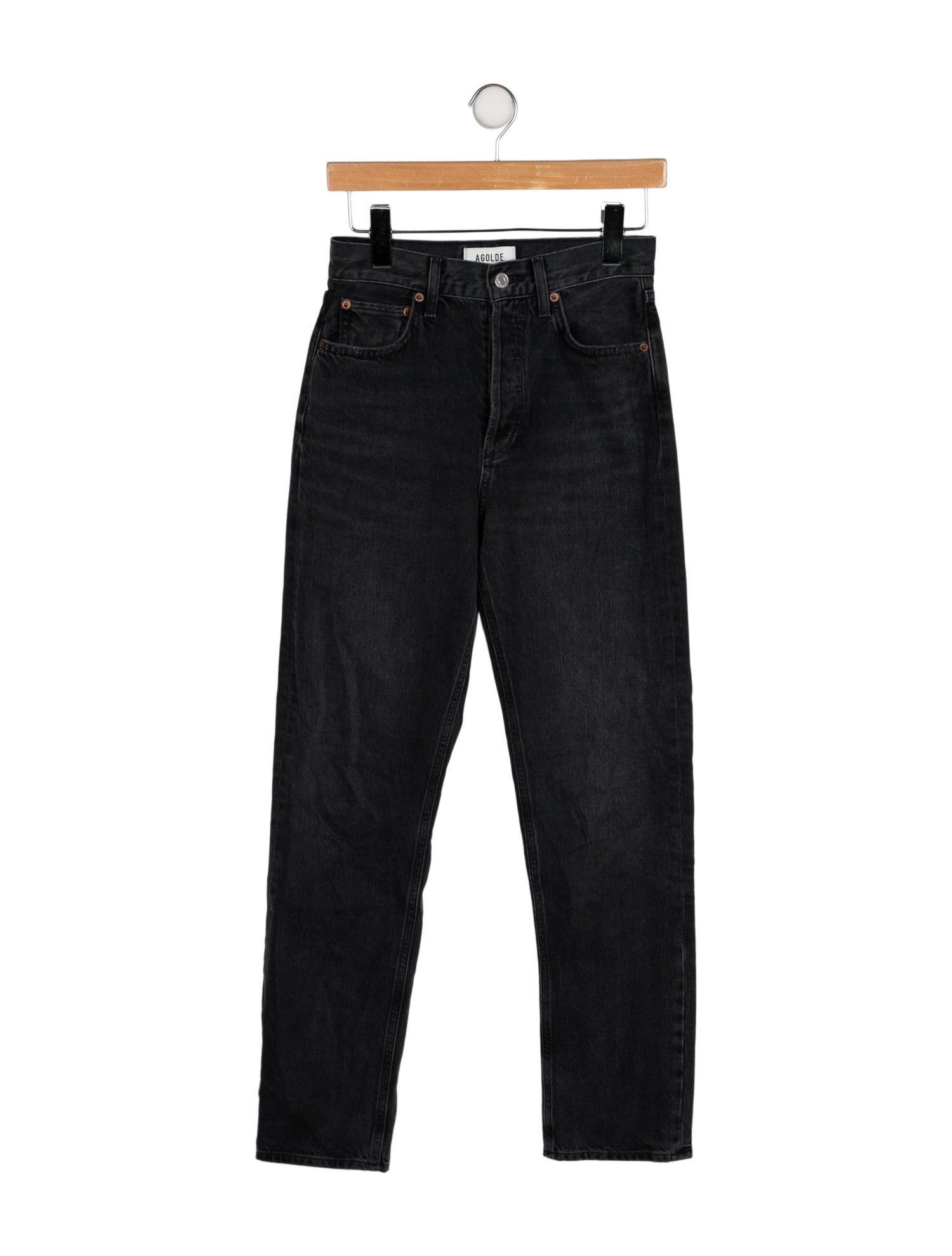 AGOLDE Mid-Rise Straight Leg Jeans