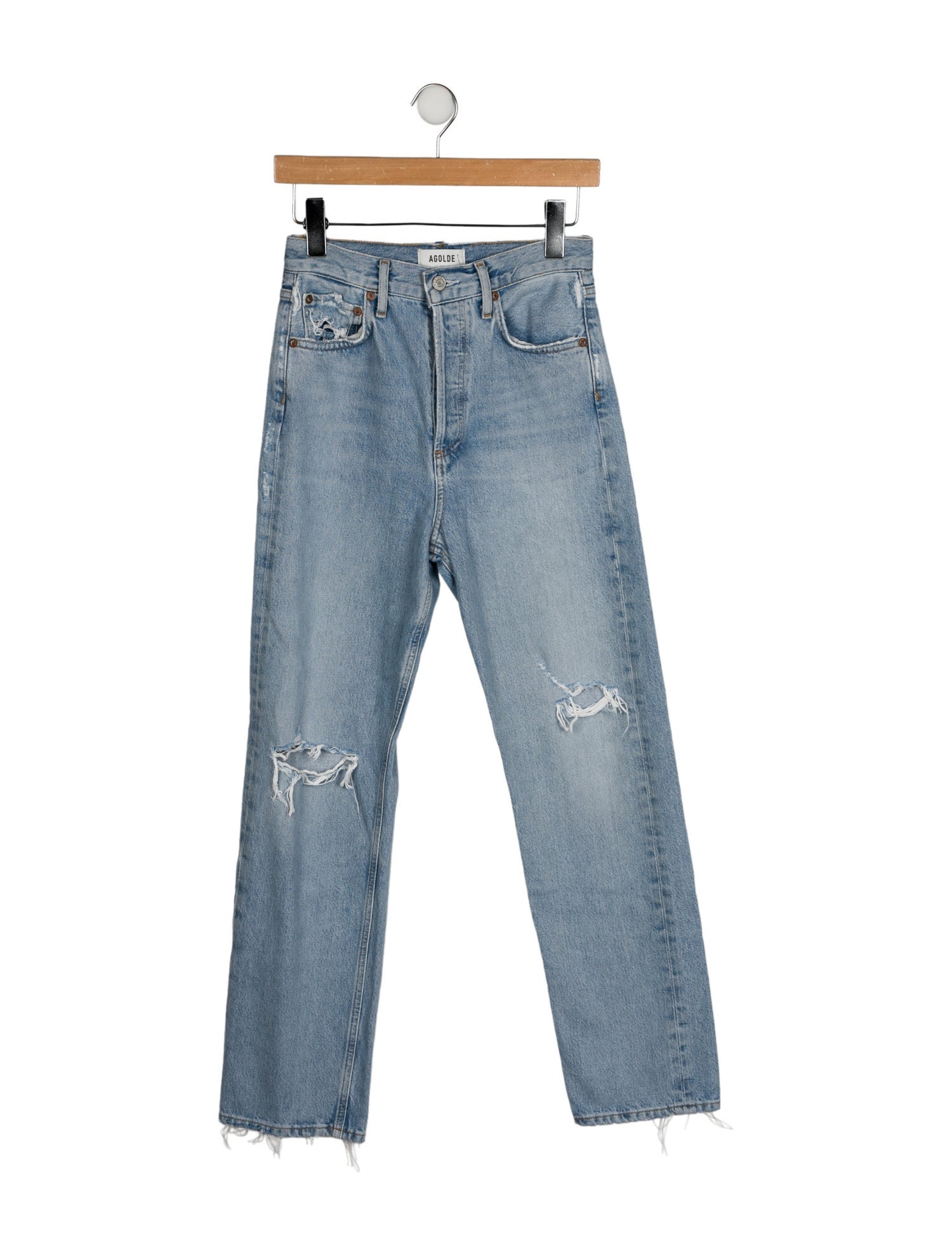 AGOLDE High-Rise Straight Leg Jeans