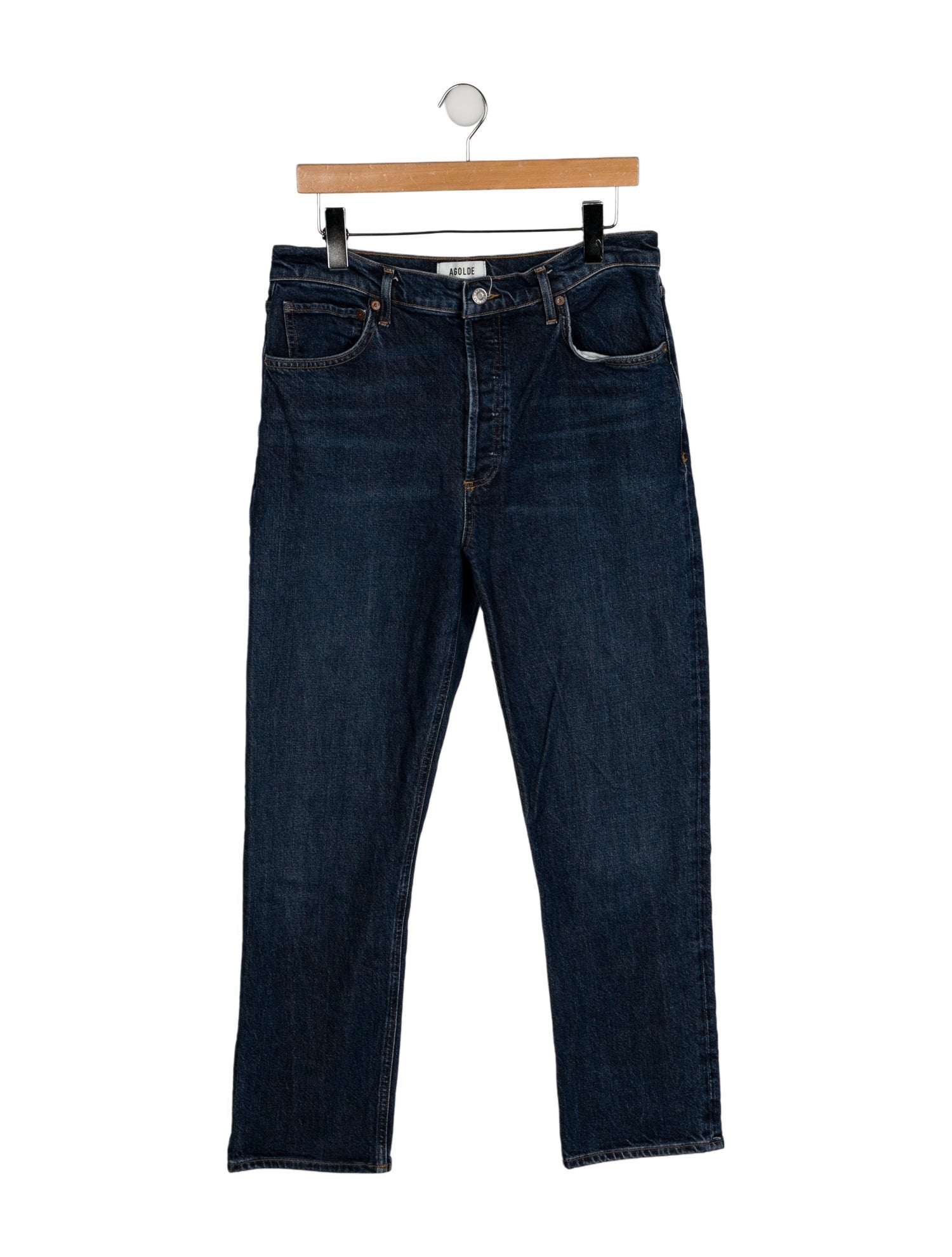 AGOLDE High-Rise Straight Leg Jeans