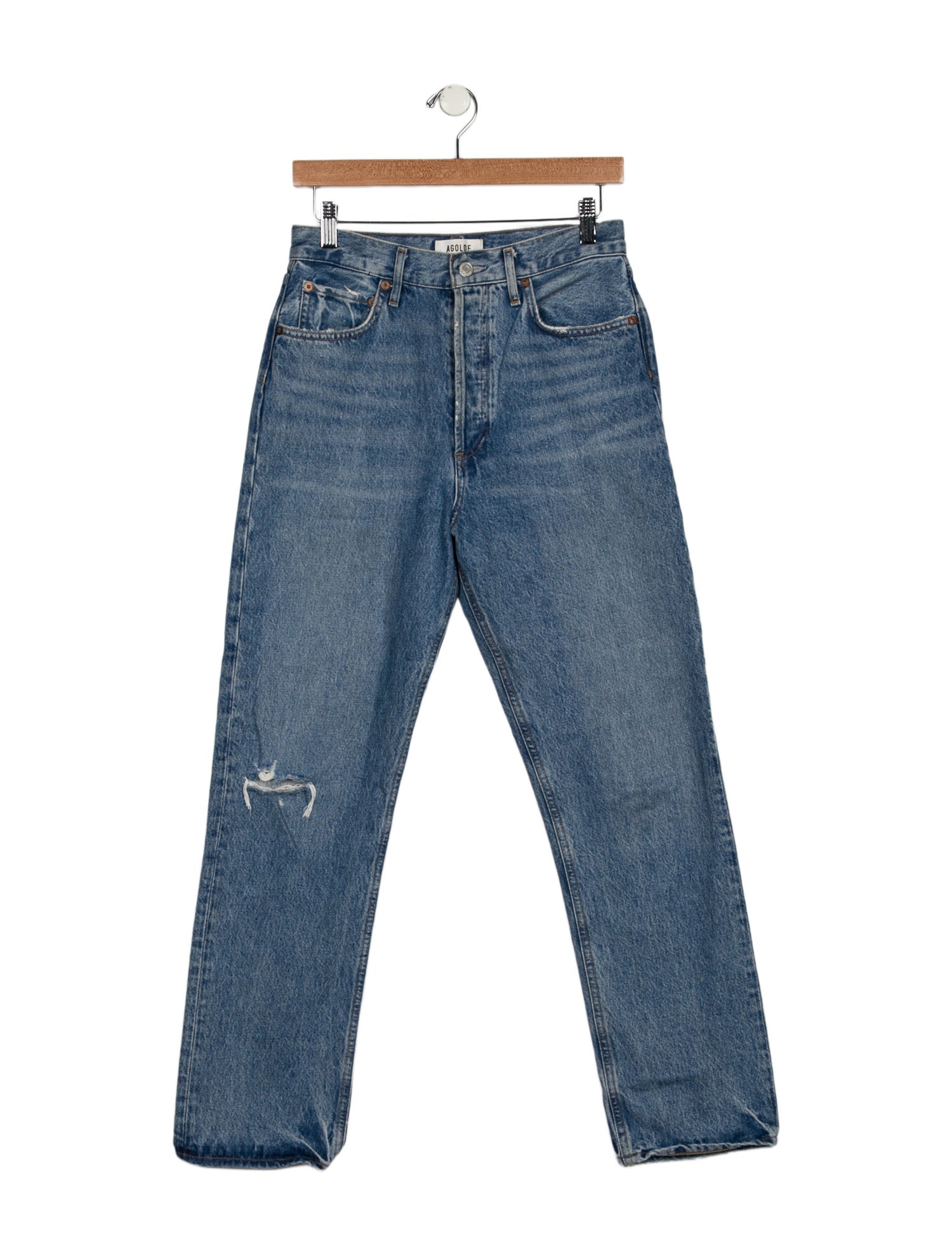 AGOLDE High-Rise Straight Leg Jeans