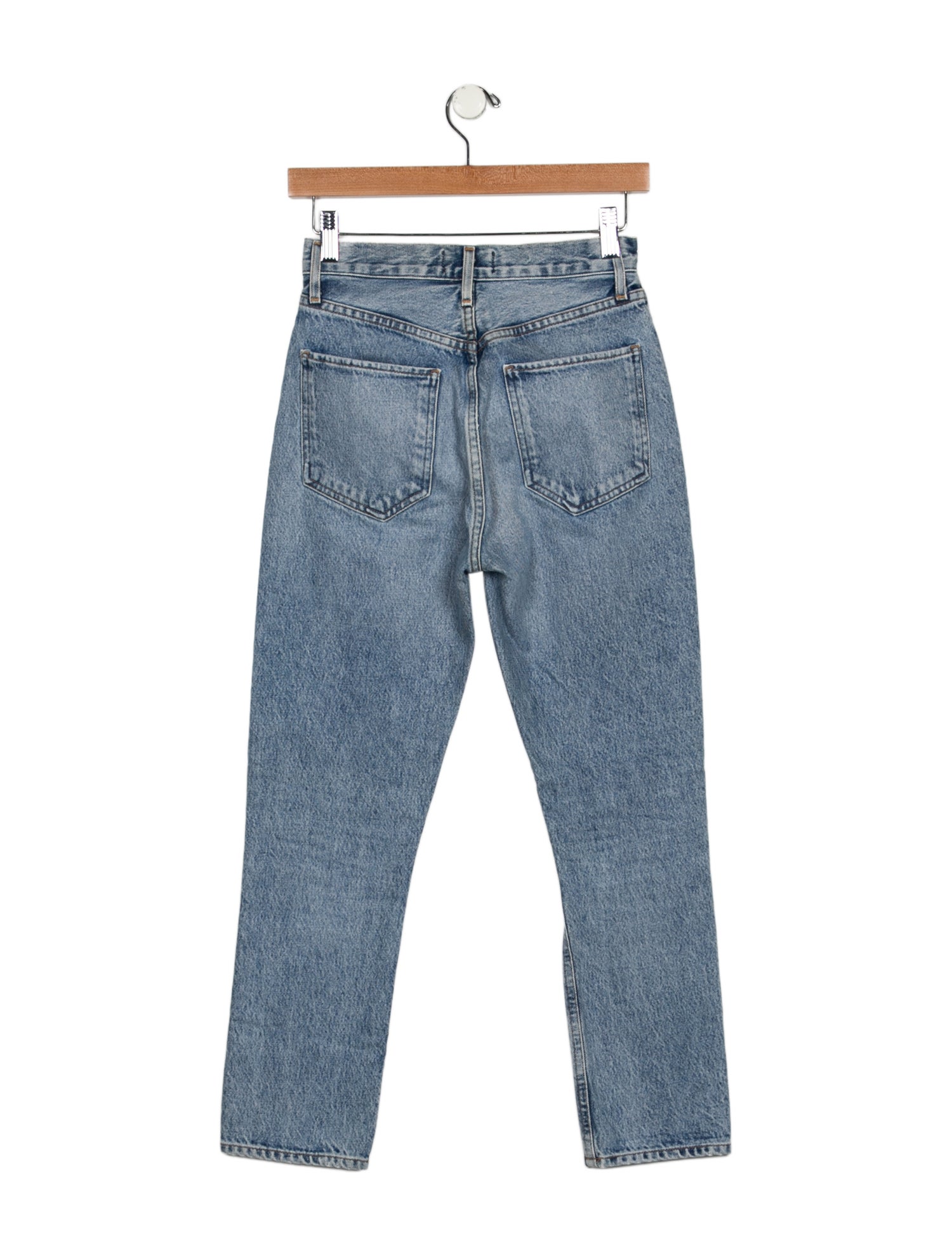 AGOLDE Mid-Rise Straight Leg Jeans