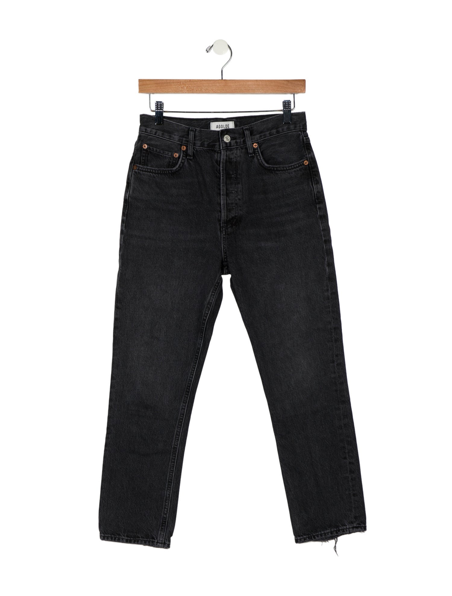 AGOLDE Mid-Rise Straight Leg Jeans