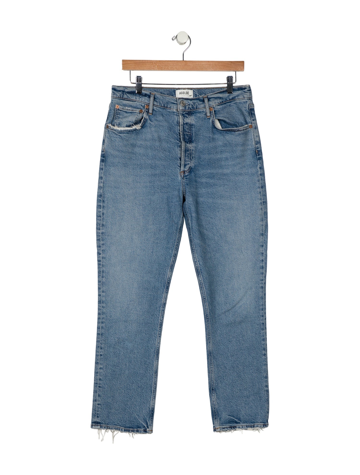 AGOLDE High-Rise Straight Leg Jeans