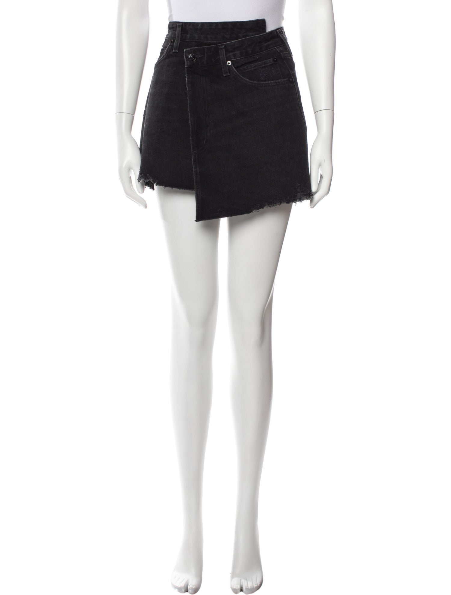 AGOLDE Distressed Accents Mini Skirt
