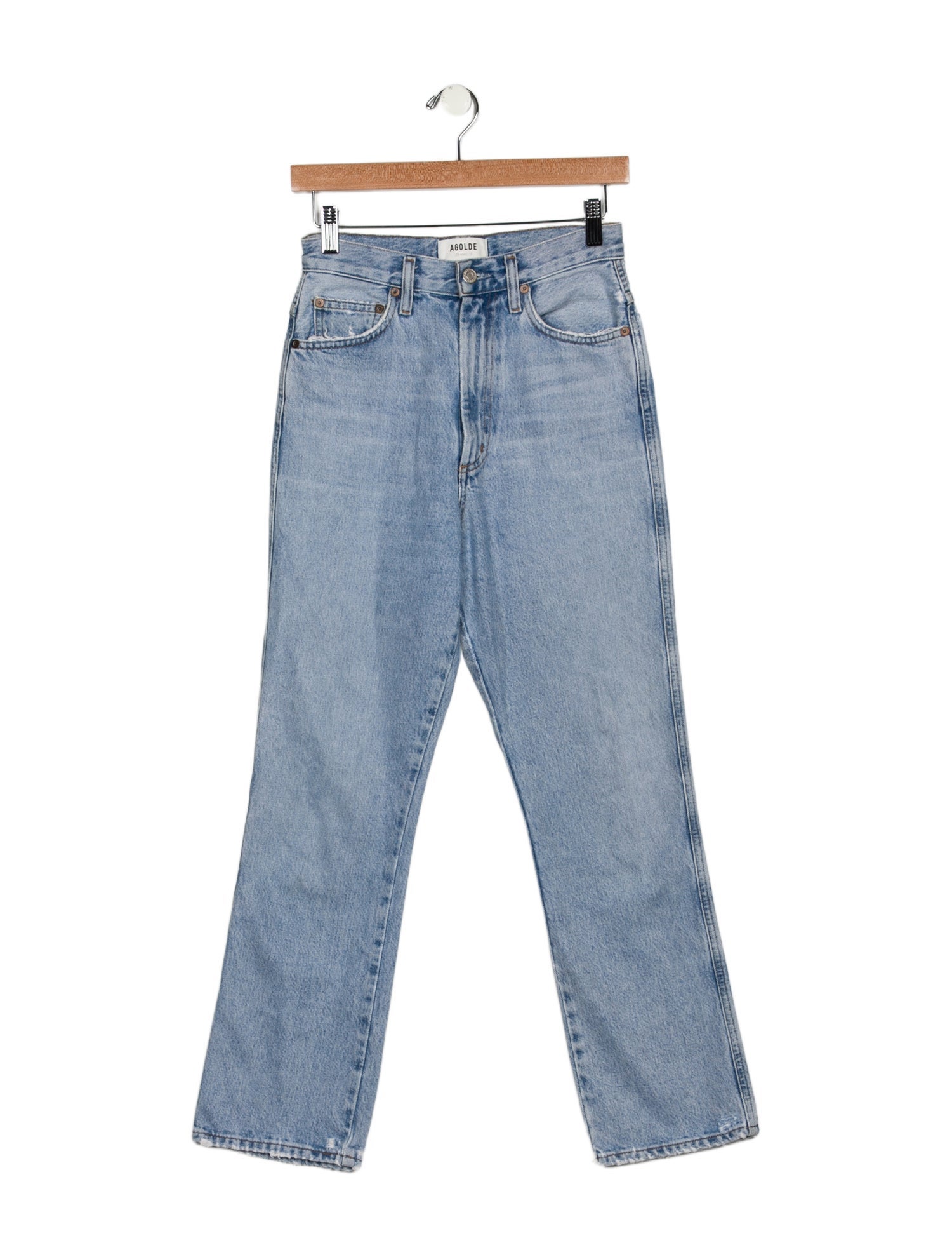 AGOLDE High-Rise Straight Leg Jeans
