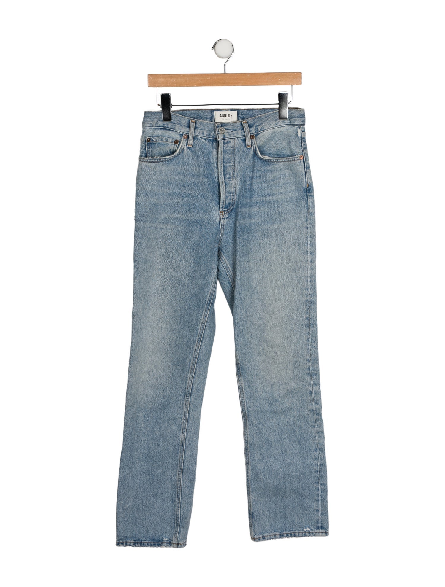 AGOLDE High-Rise Straight Leg Jeans