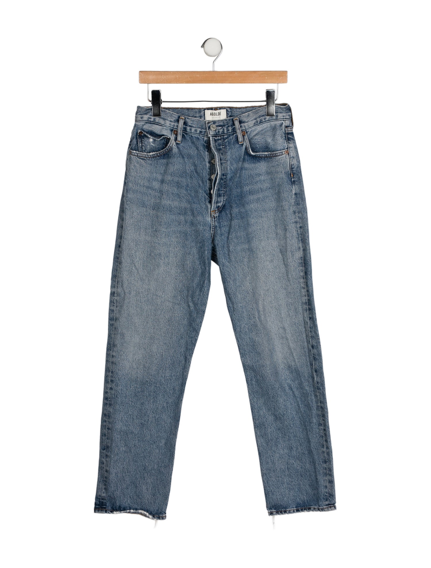 AGOLDE High-Rise Straight Leg Jeans