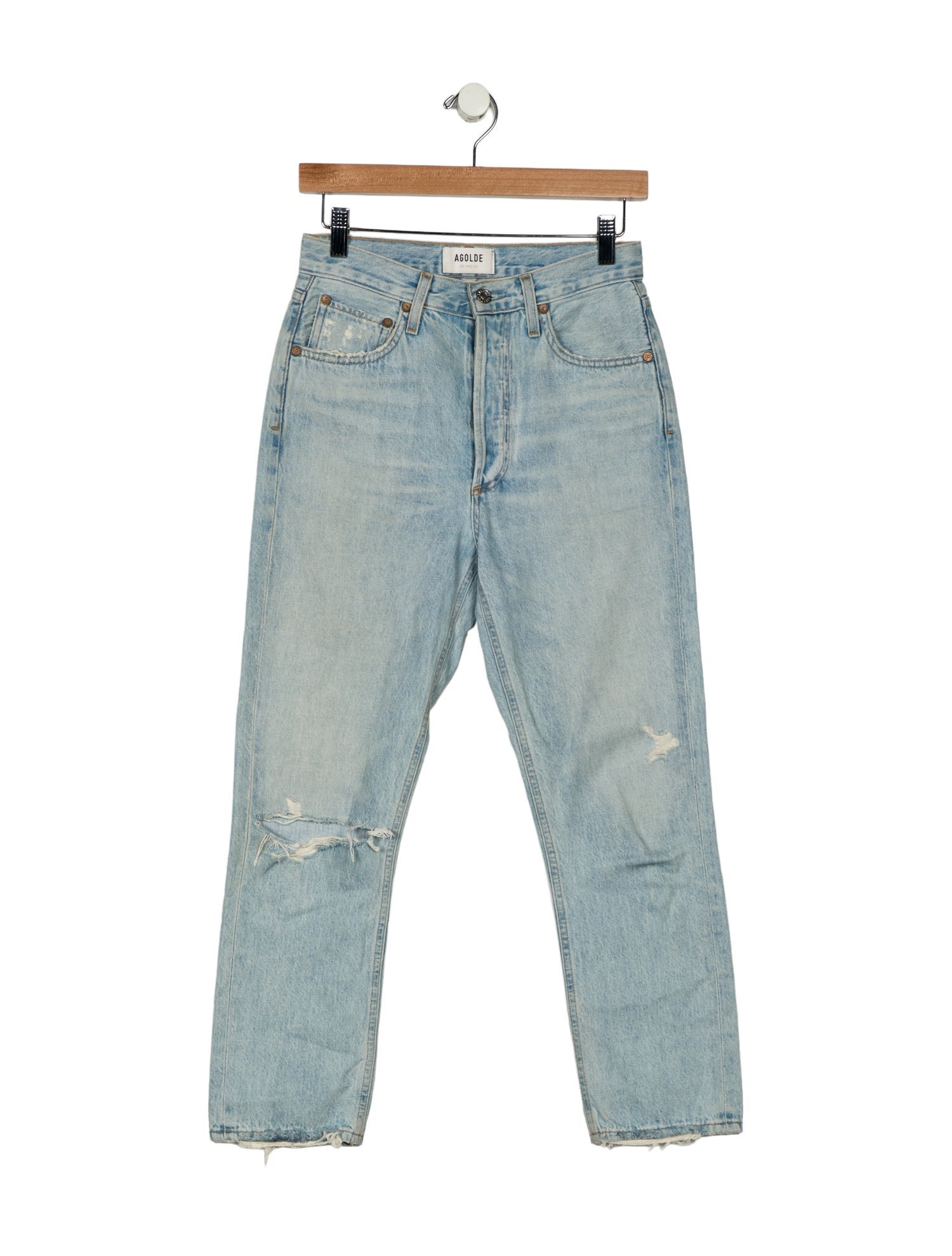 AGOLDE High-Rise Straight Leg Jeans