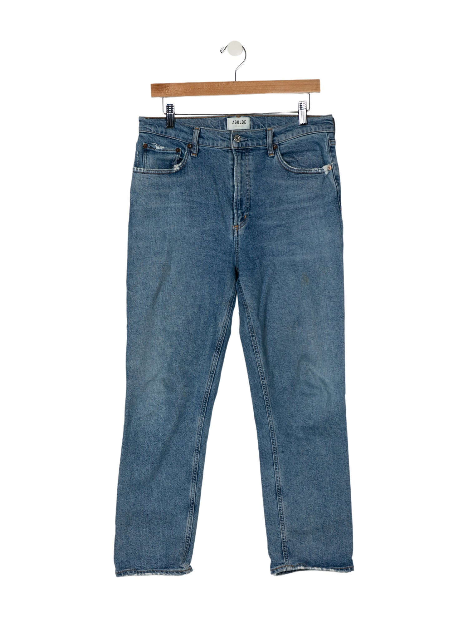 AGOLDE High-Rise Straight Leg Jeans
