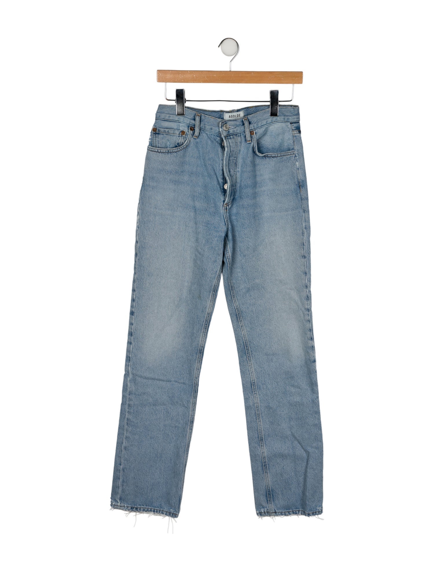 AGOLDE Mid-Rise Straight Leg Jeans