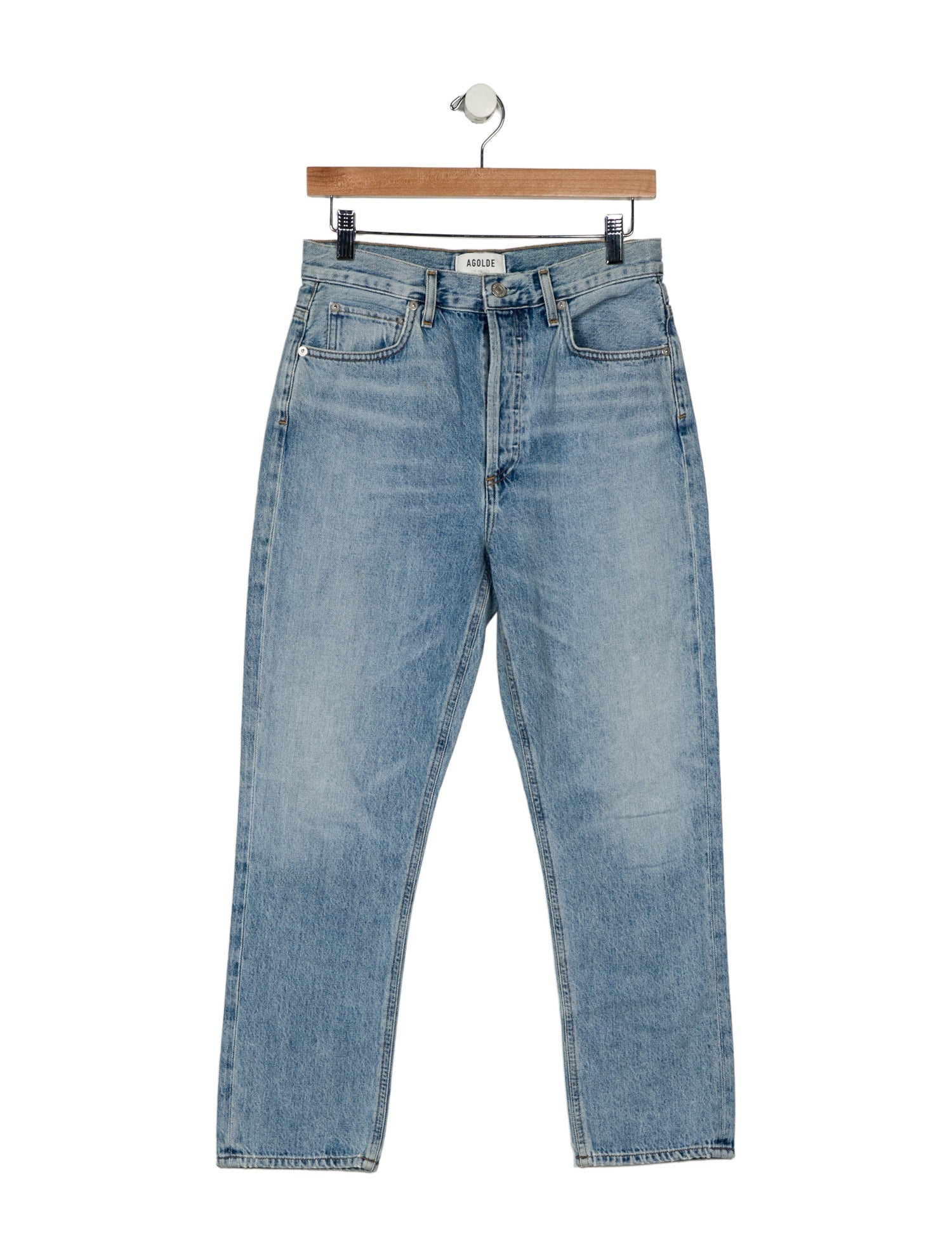 AGOLDE High-Rise Straight Leg Jeans