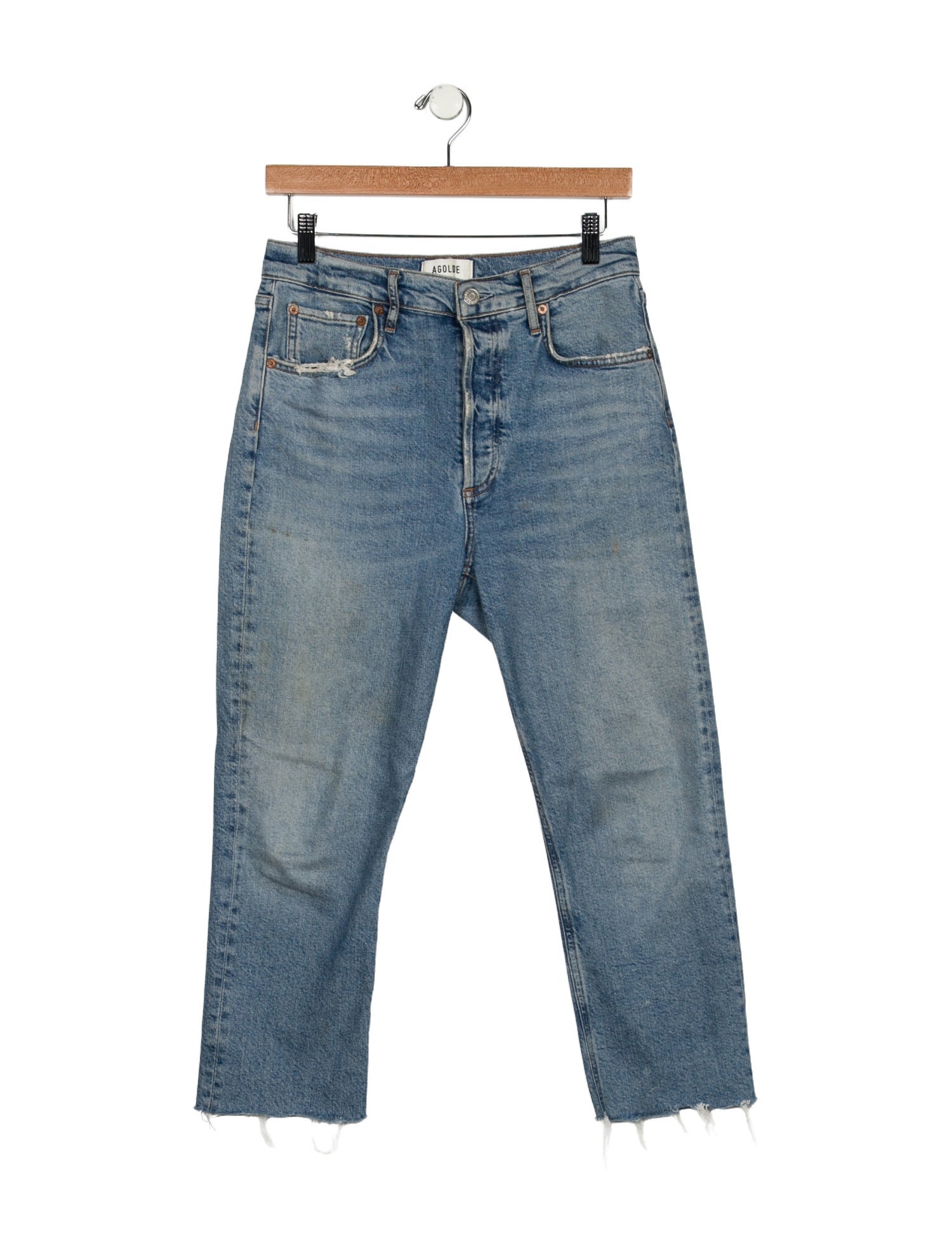 AGOLDE Mid-Rise Straight Leg Jeans