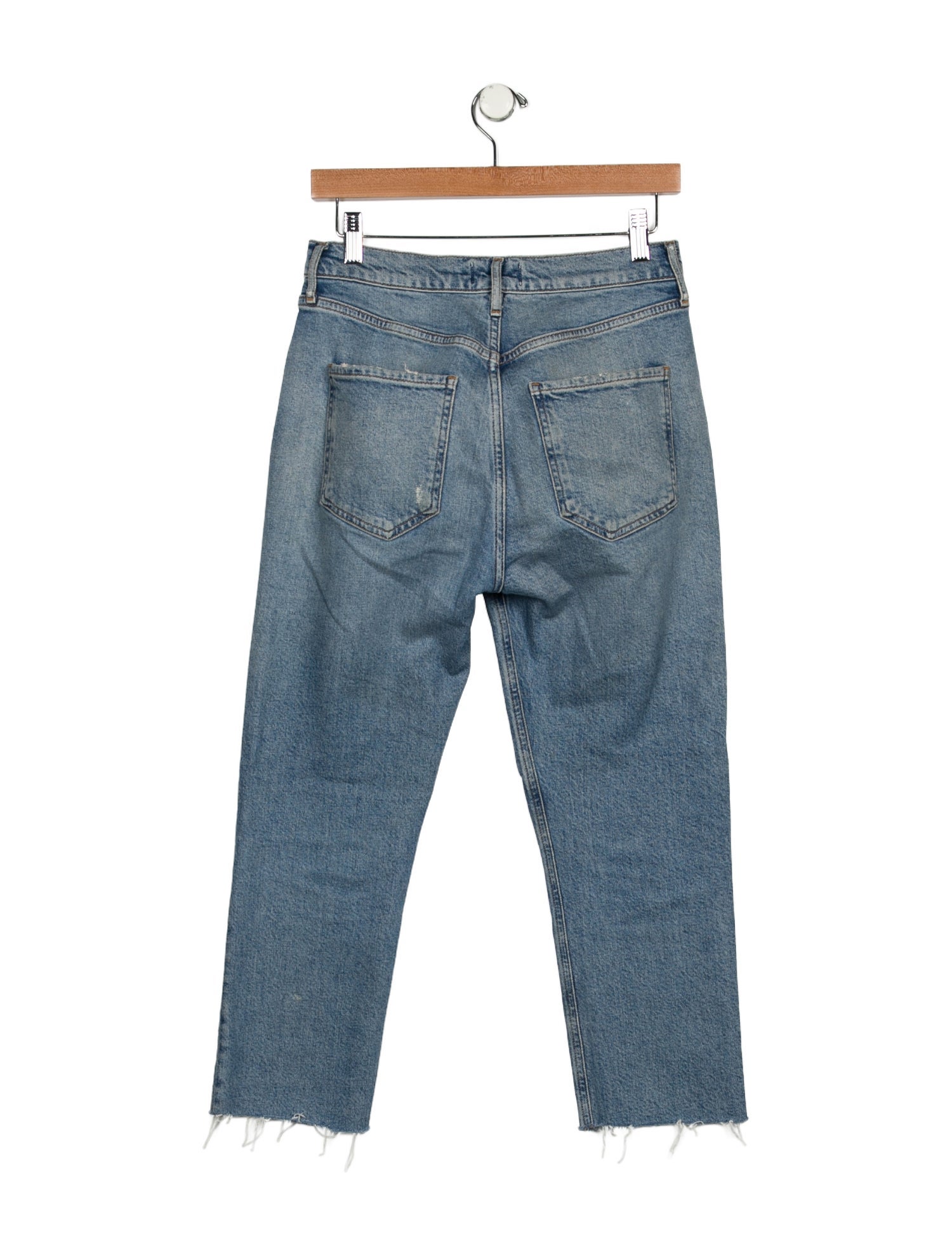 AGOLDE Mid-Rise Straight Leg Jeans