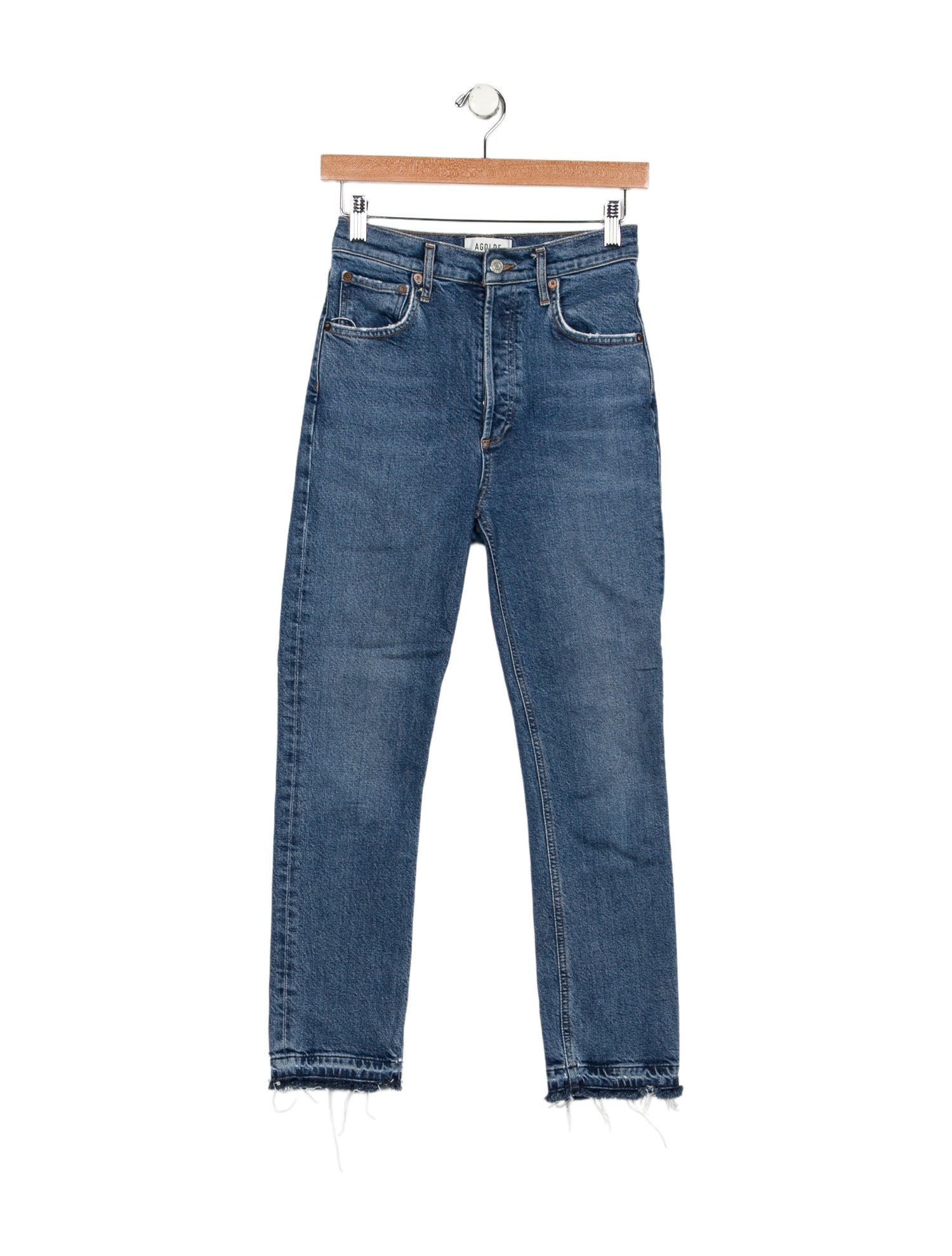 AGOLDE Mid-Rise Skinny Leg Jeans