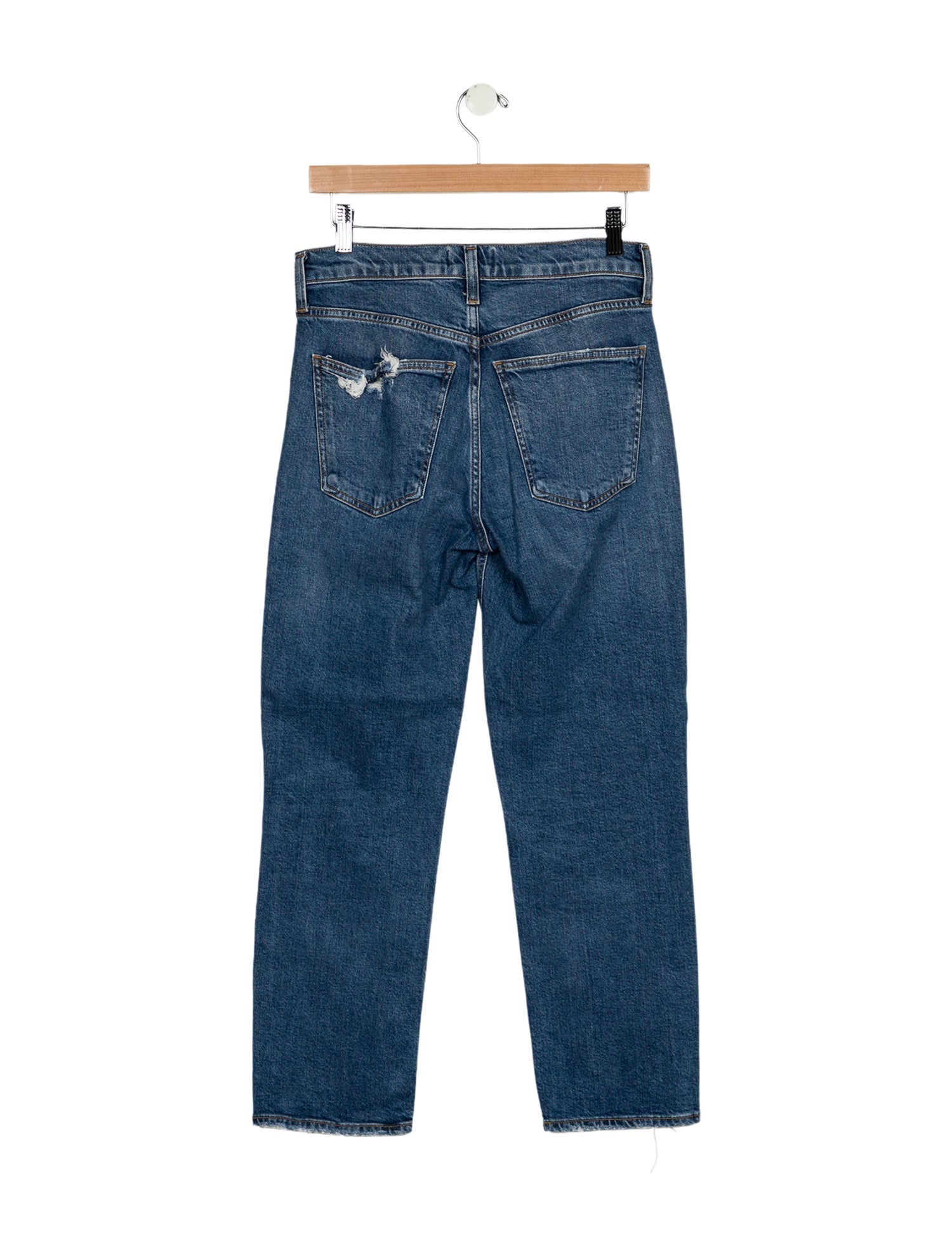AGOLDE Mid-Rise Straight Leg Jeans
