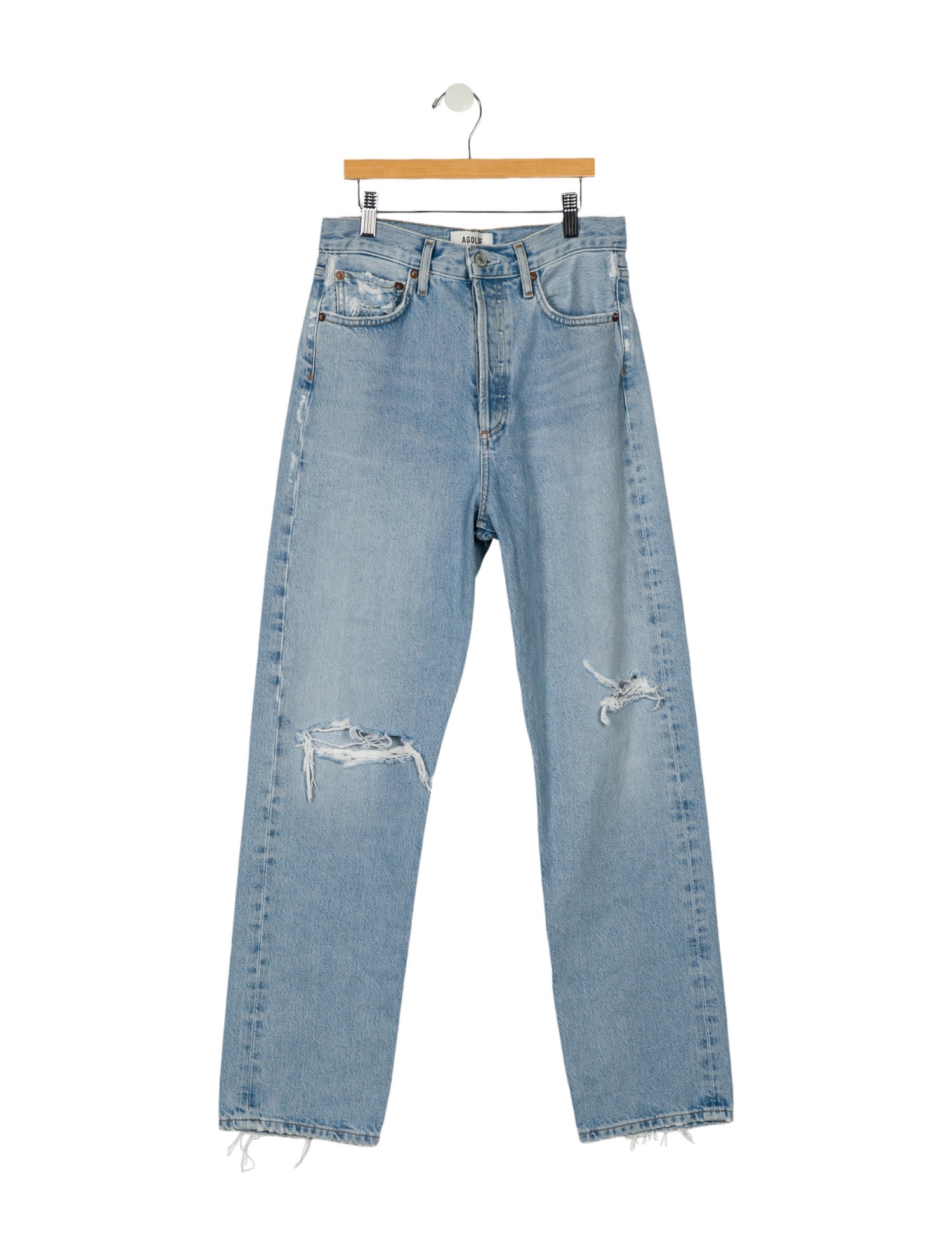 AGOLDE High-Rise Straight Leg Jeans