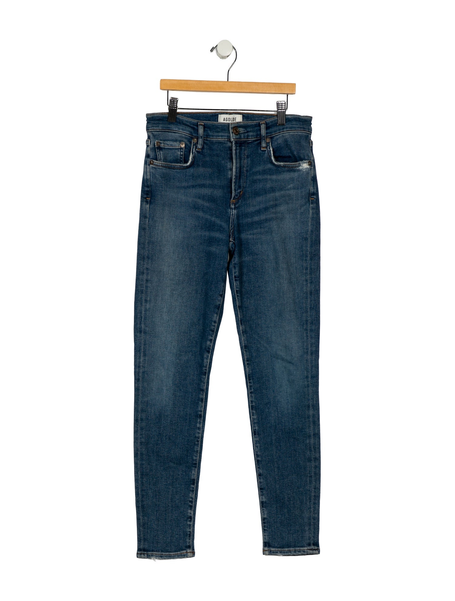 AGOLDE Mid-Rise Skinny Leg Jeans