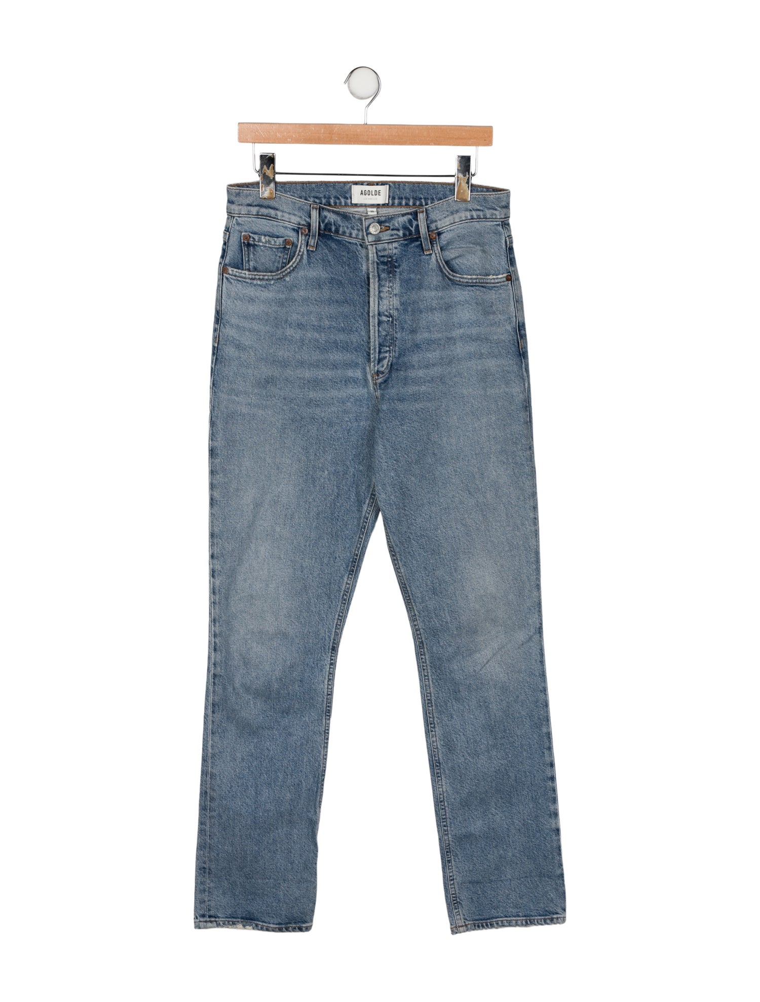AGOLDE High-Rise Straight Leg Jeans