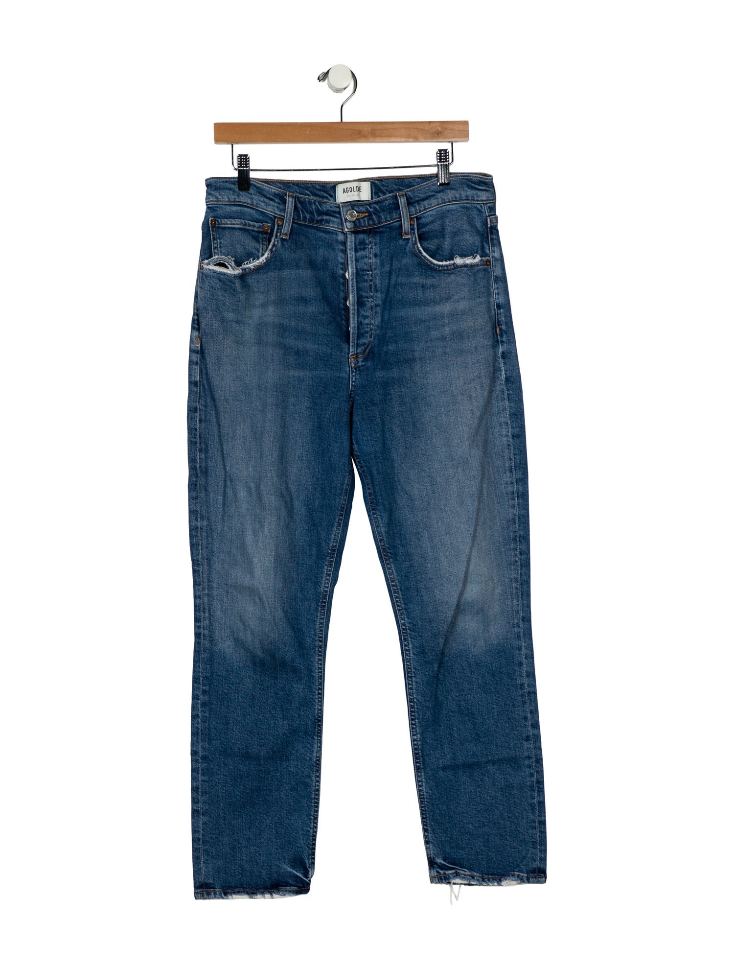 AGOLDE High-Rise Straight Leg Jeans