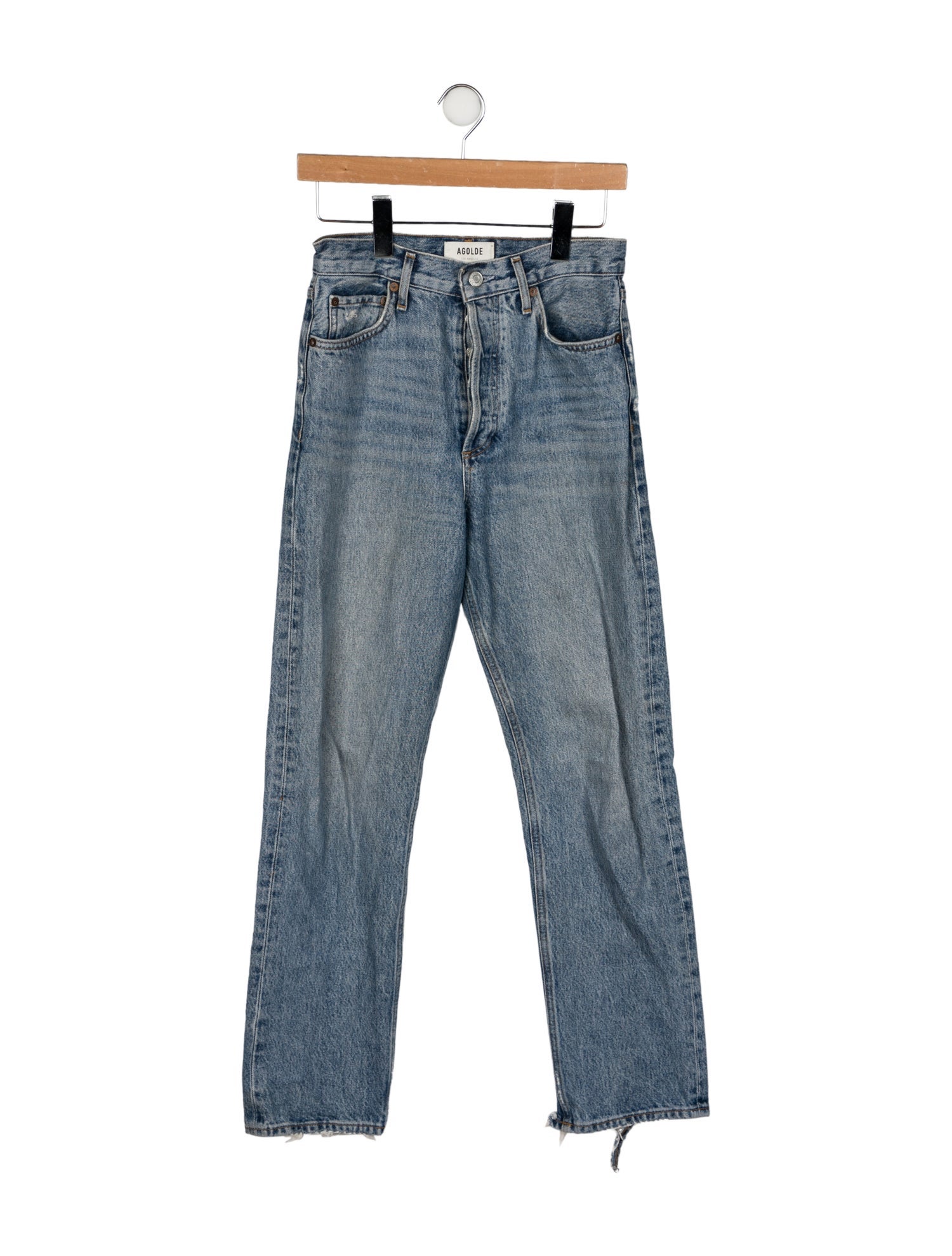 AGOLDE High-Rise Straight Leg Jeans