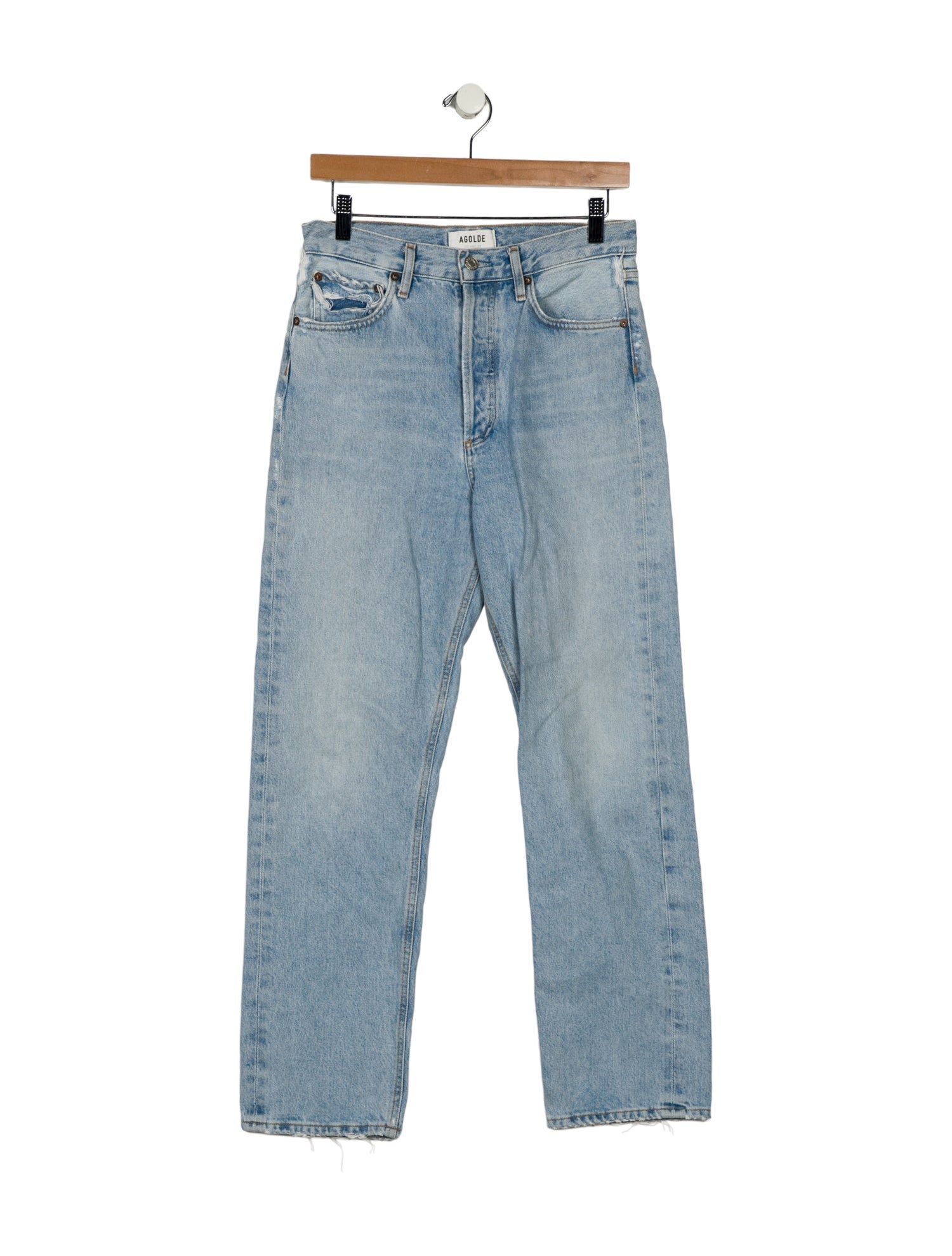AGOLDE High-Rise Straight Leg Jeans
