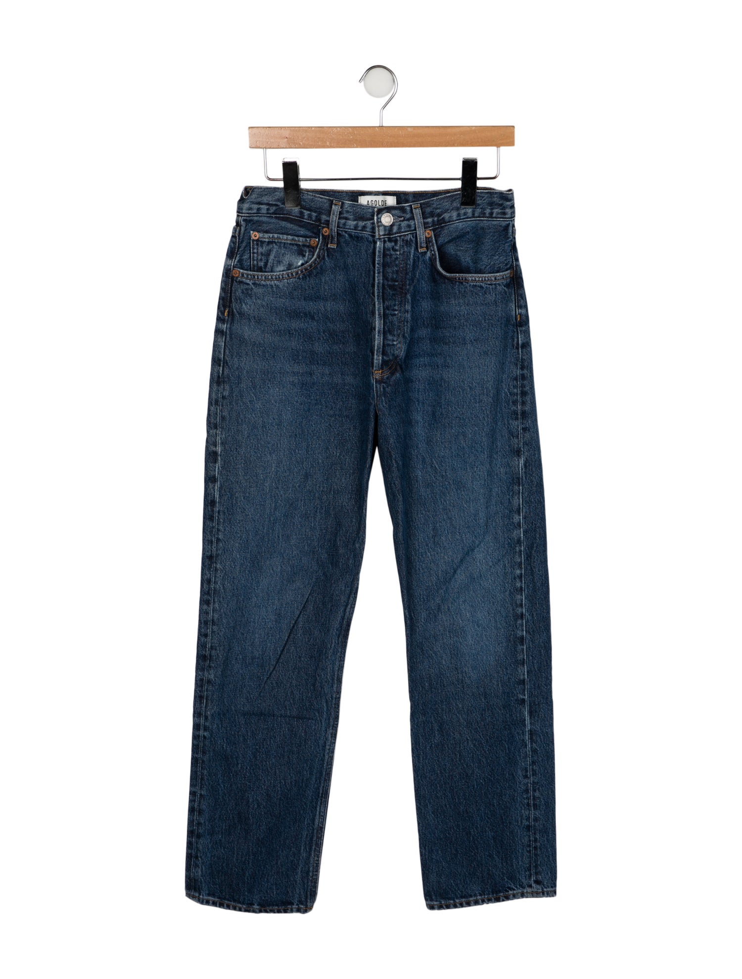 AGOLDE High-Rise Straight Leg Jeans