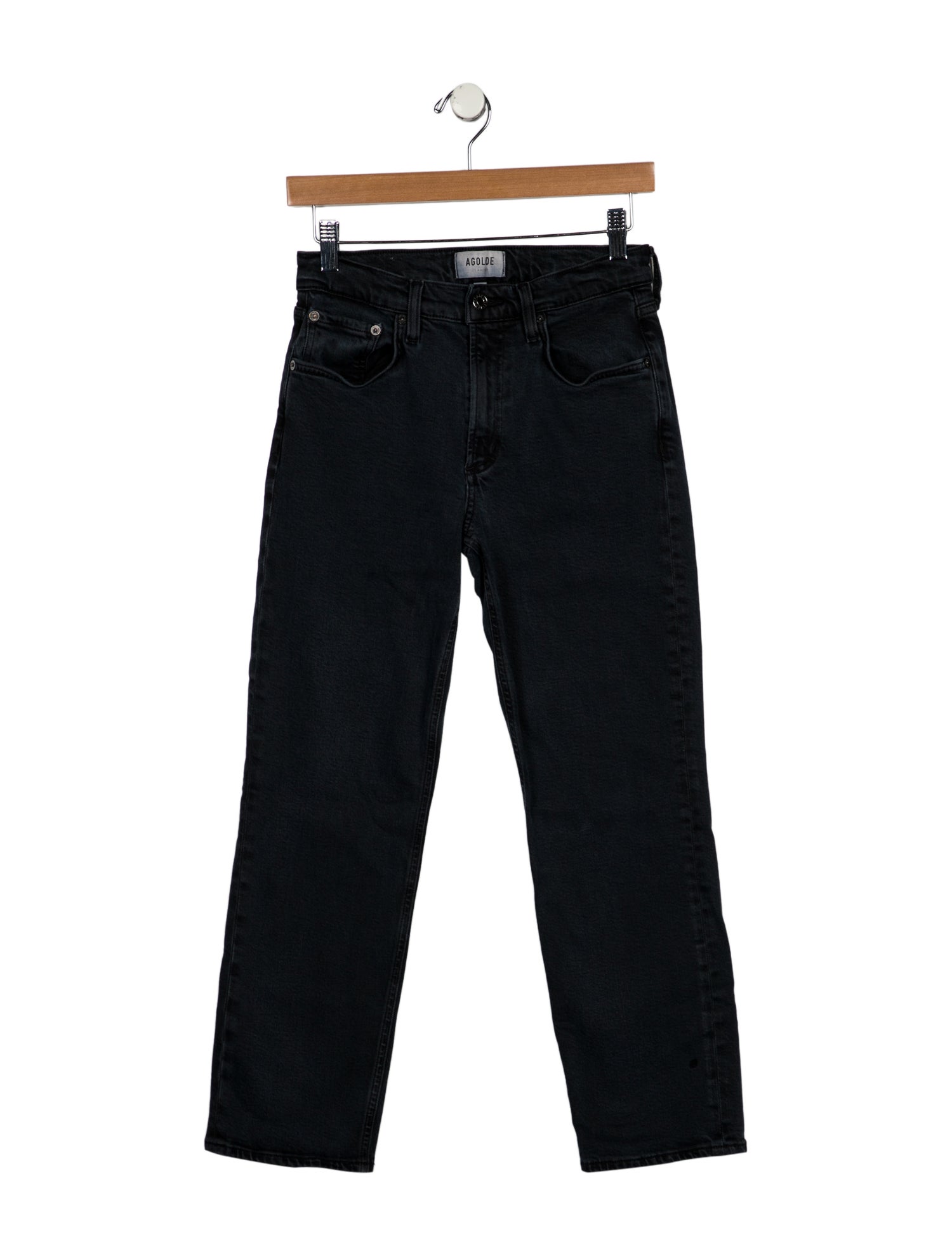 AGOLDE Mid-Rise Straight Leg Jeans