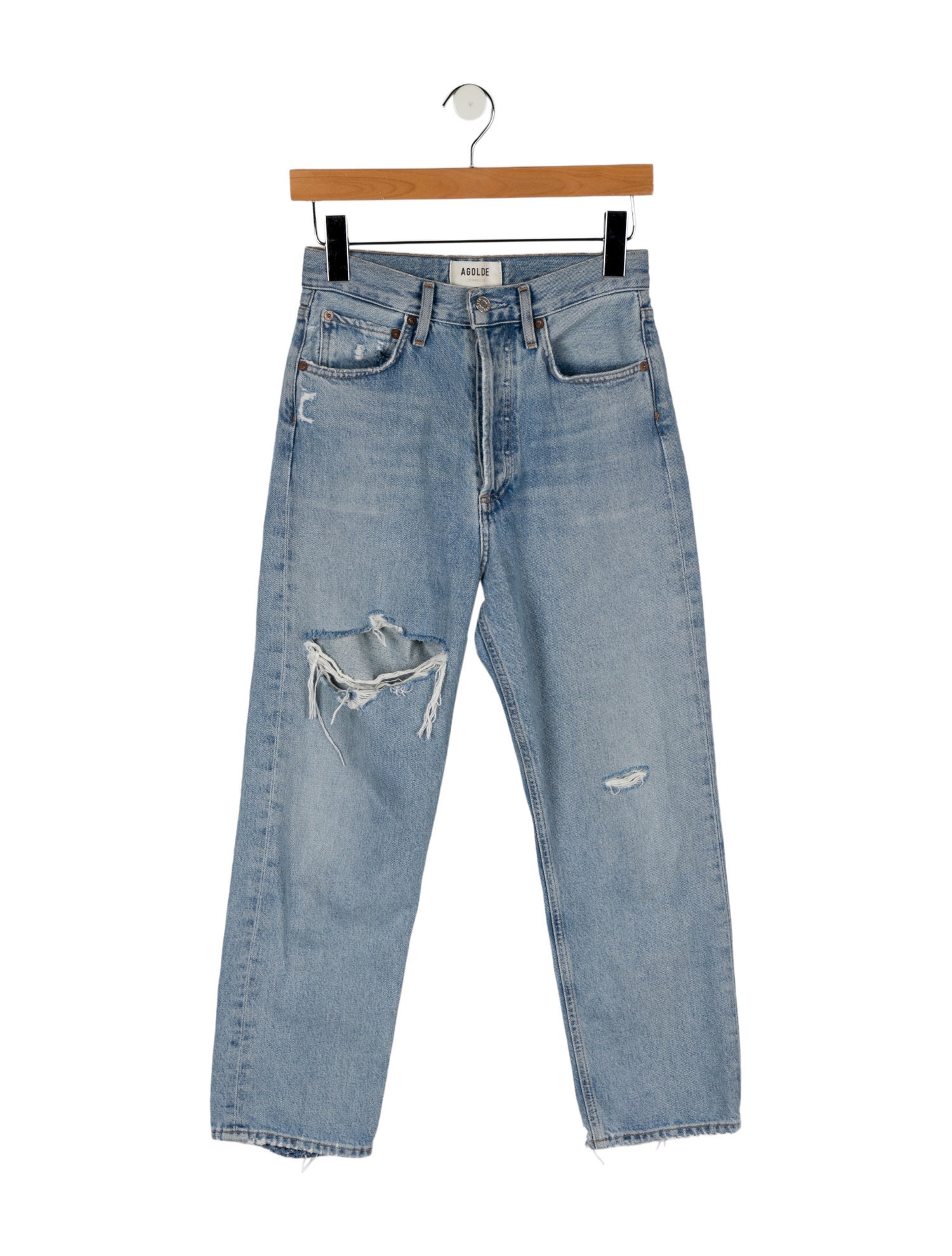 AGOLDE High-Rise Straight Leg Jeans