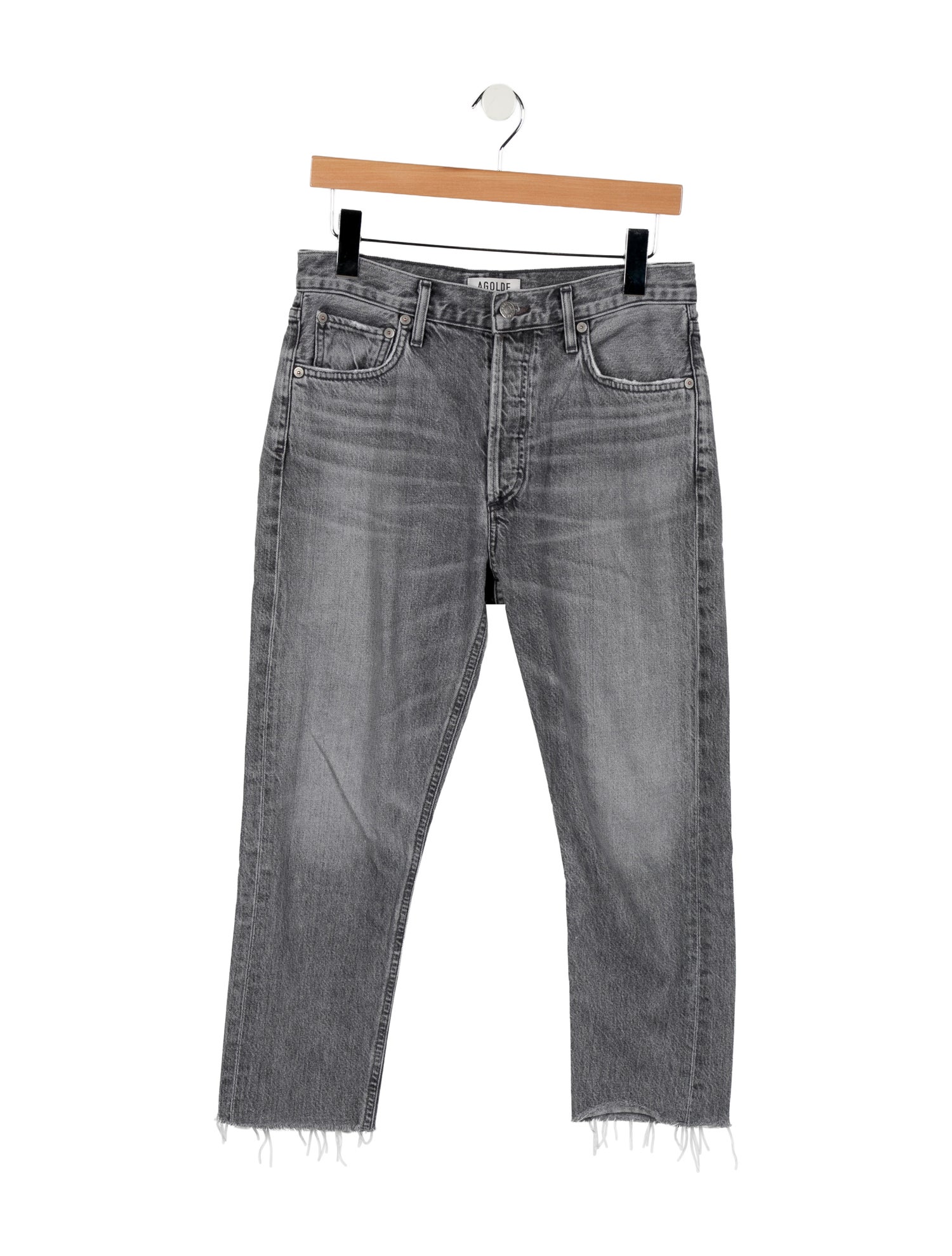 AGOLDE Mid-Rise Straight Leg Jeans