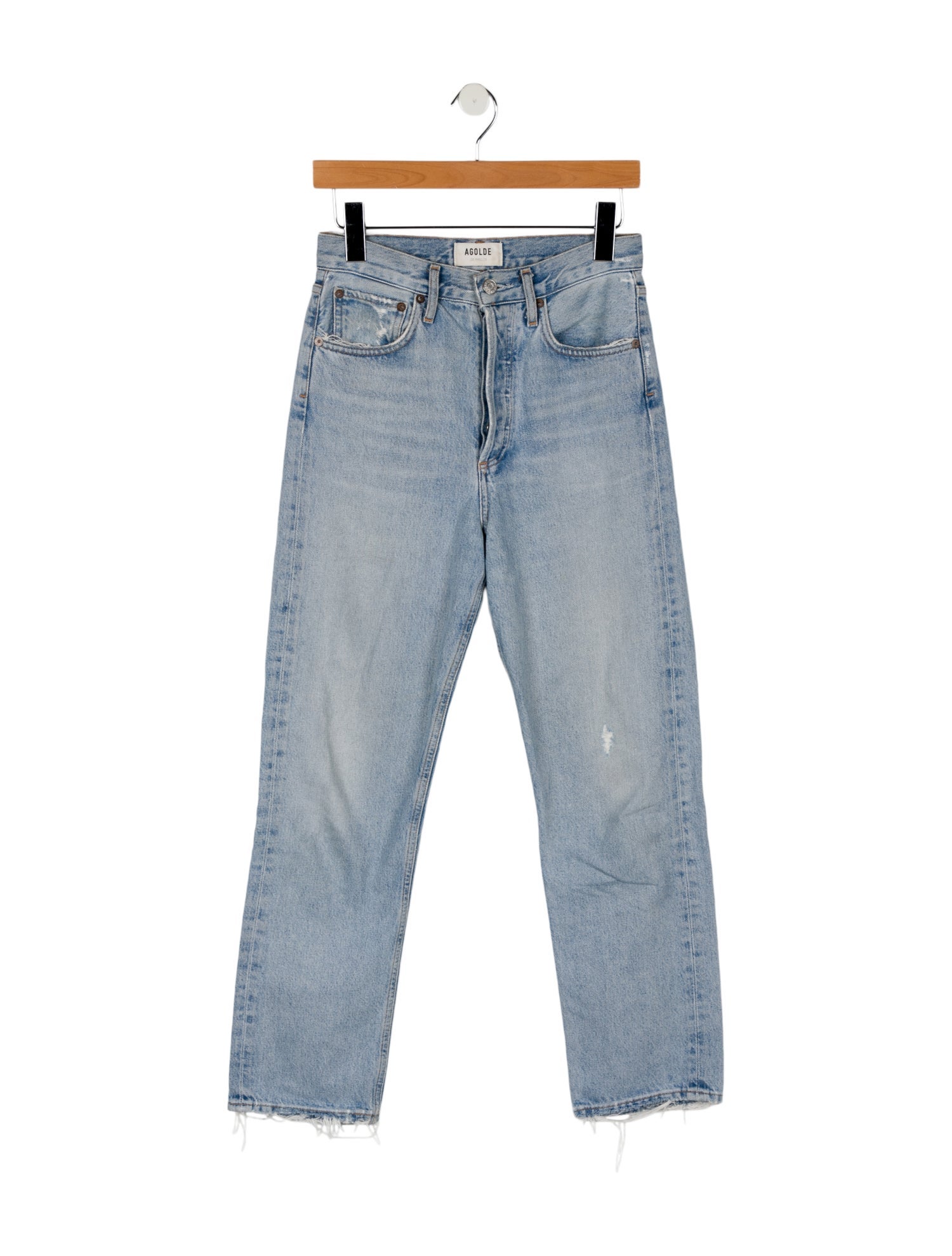 AGOLDE Mid-Rise Straight Leg Jeans