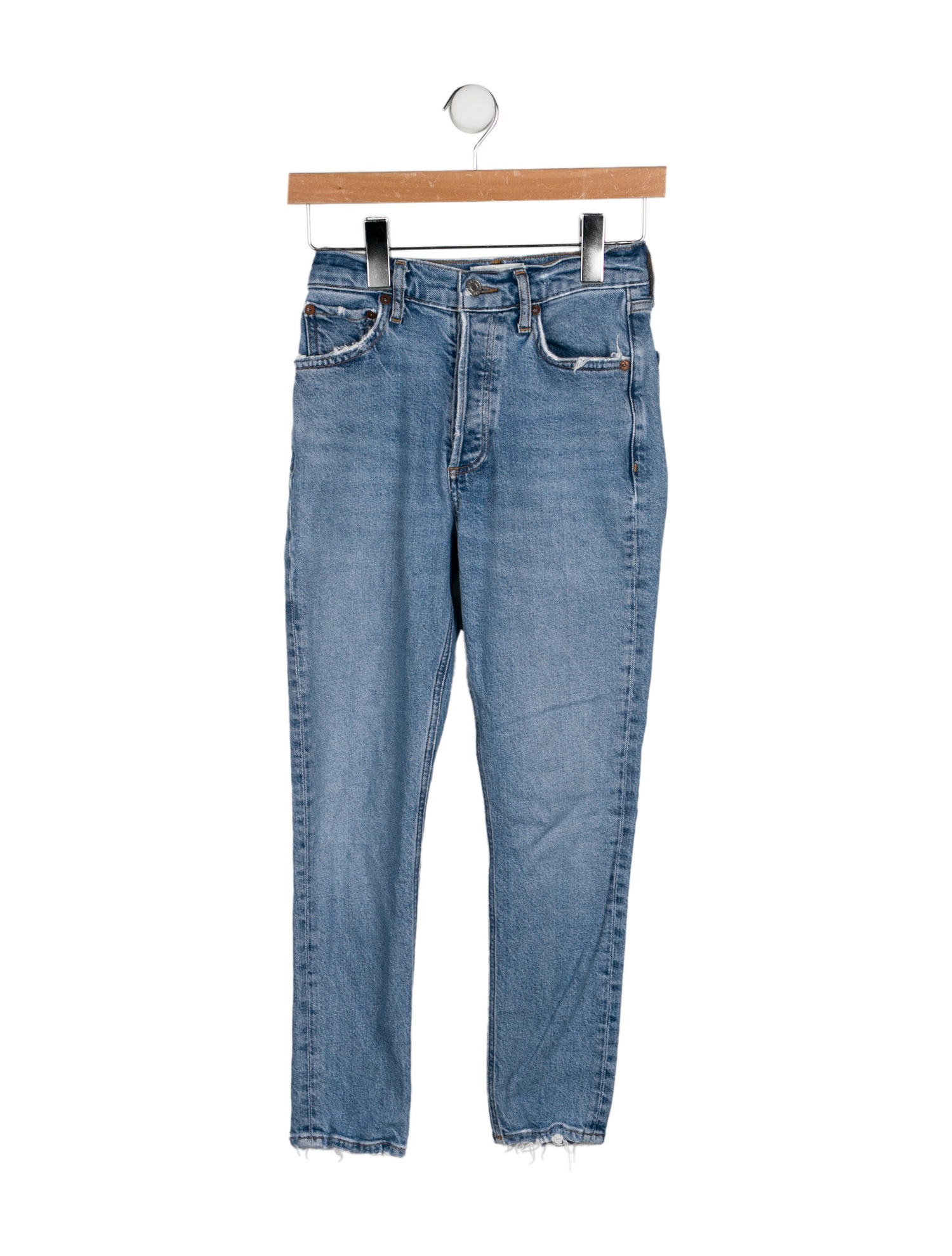 AGOLDE Mid-Rise Skinny Leg Jeans