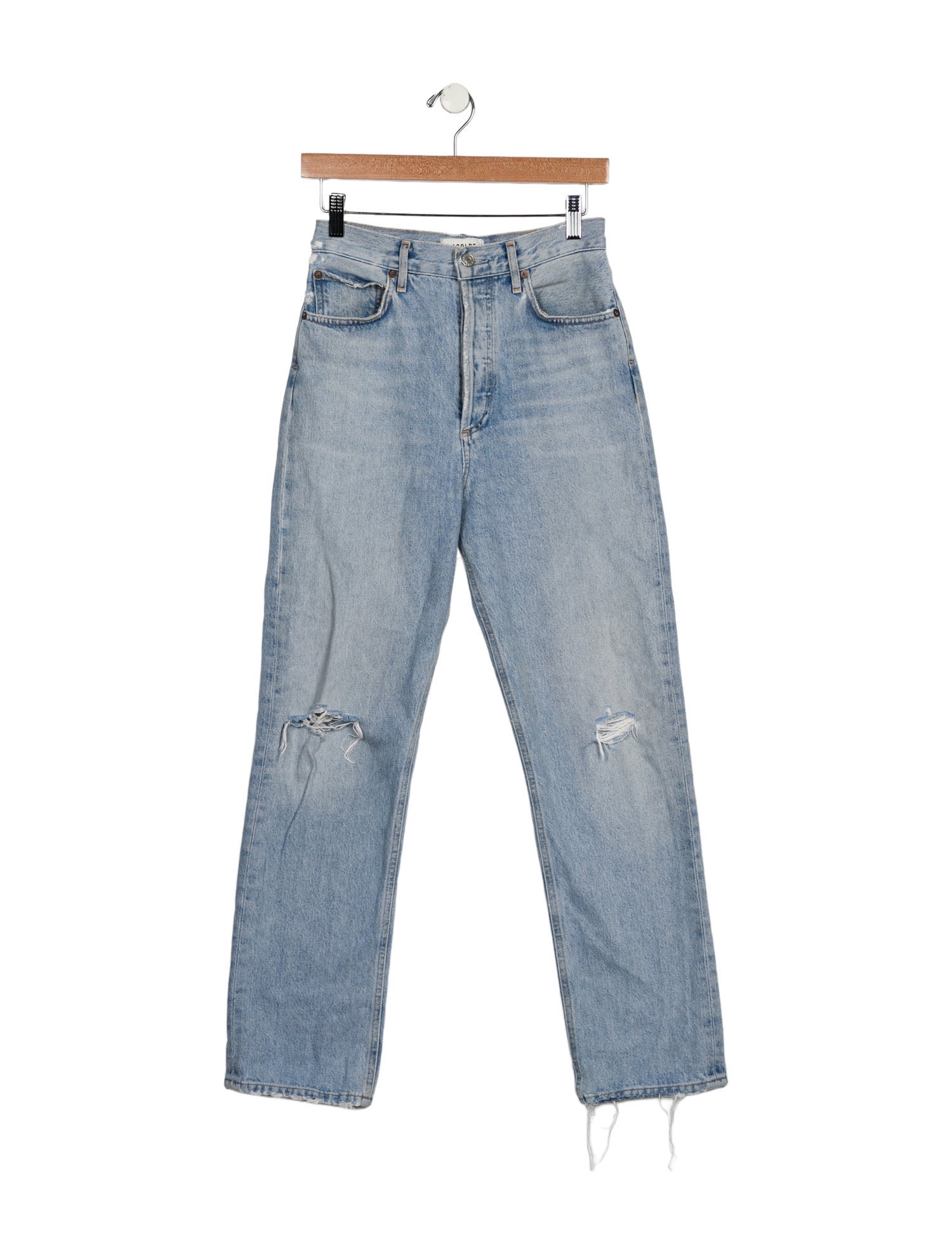 AGOLDE High-Rise Straight Leg Jeans