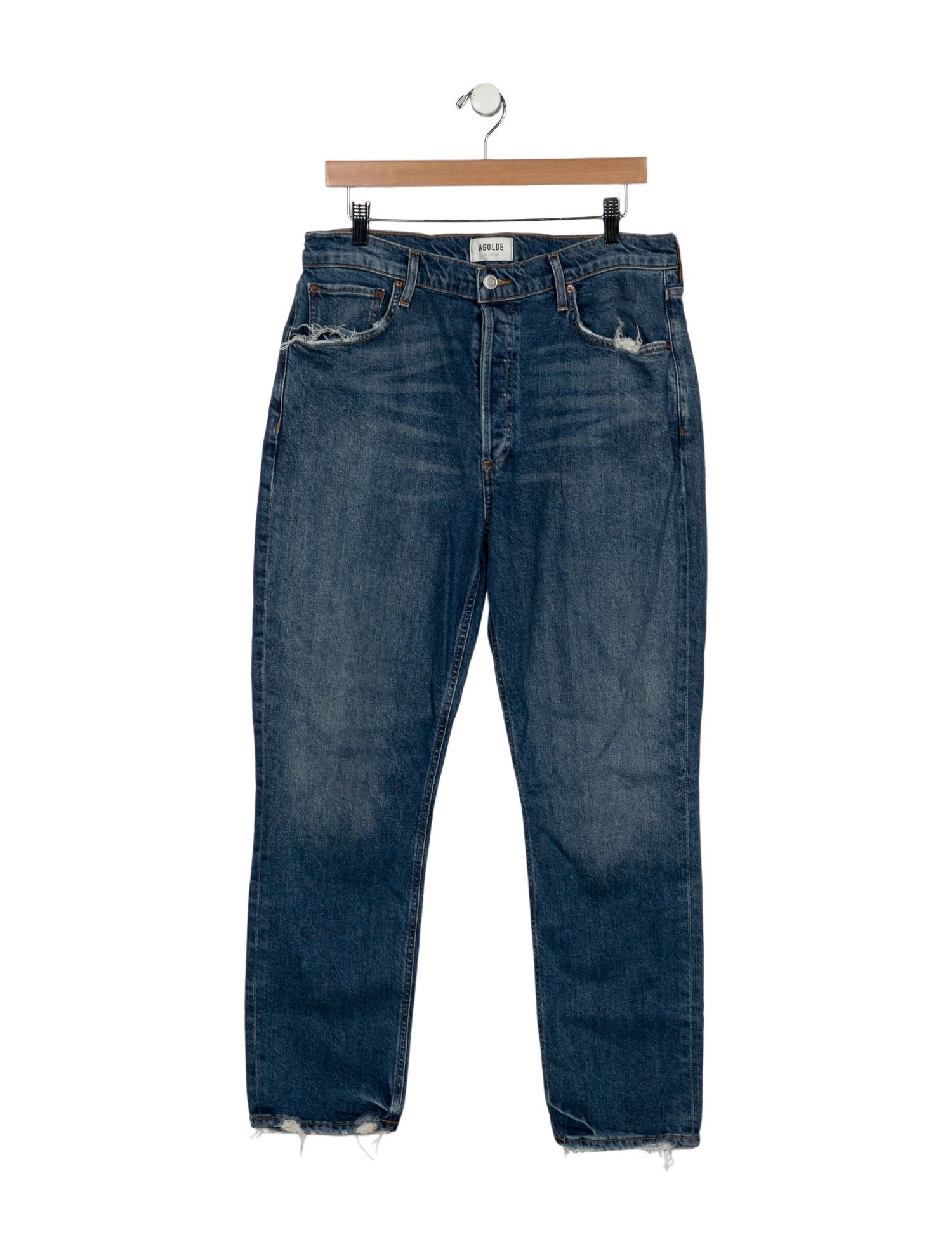 AGOLDE High-Rise Straight Leg Jeans